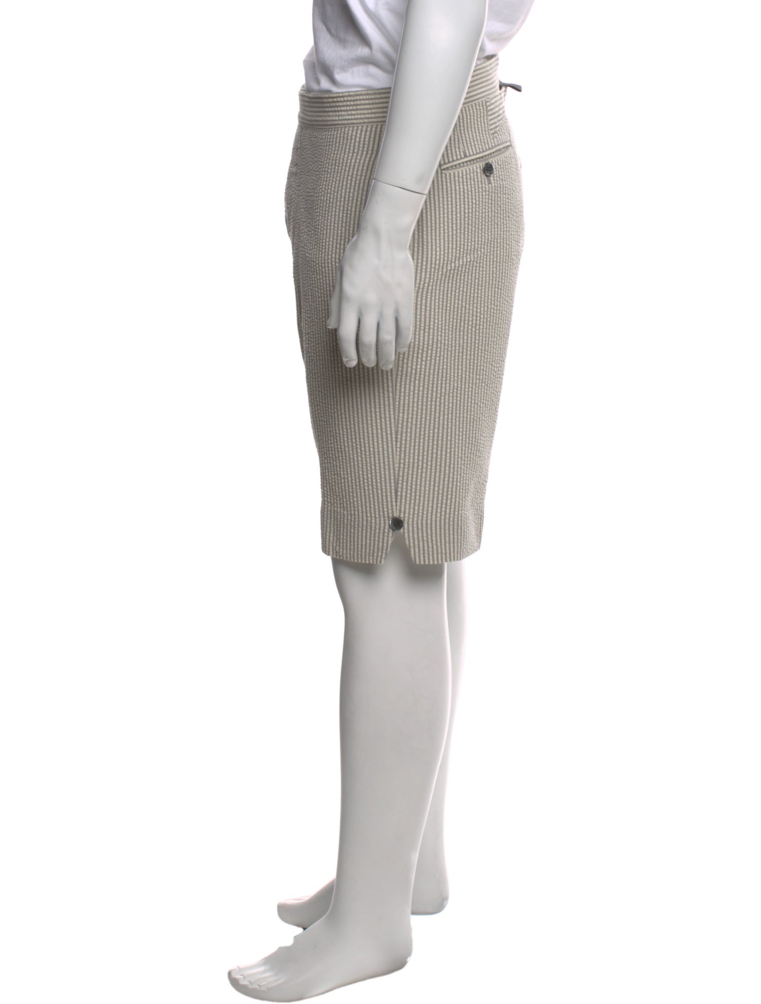 Thom Browne Cashmere Flat Front Shorts