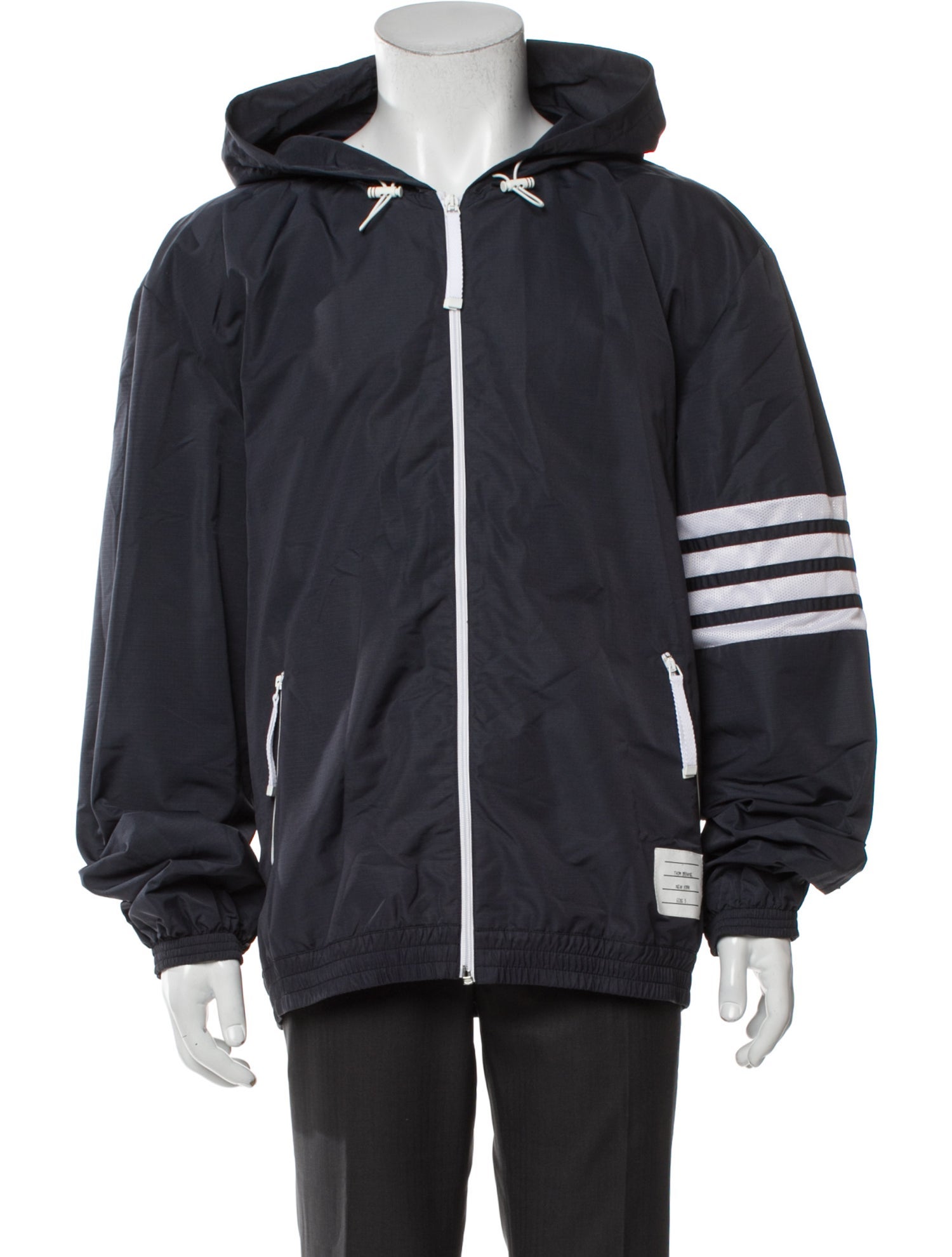 Thom Browne Striped Windbreaker