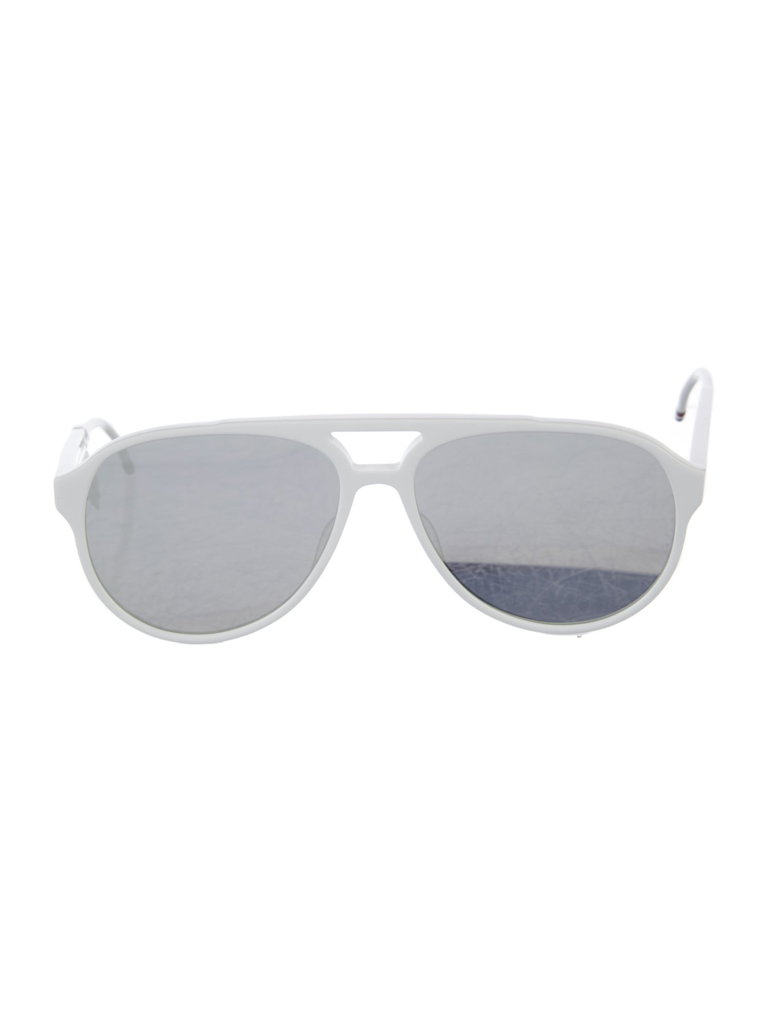 Thom Browne Aviator Mirrored Sunglasses