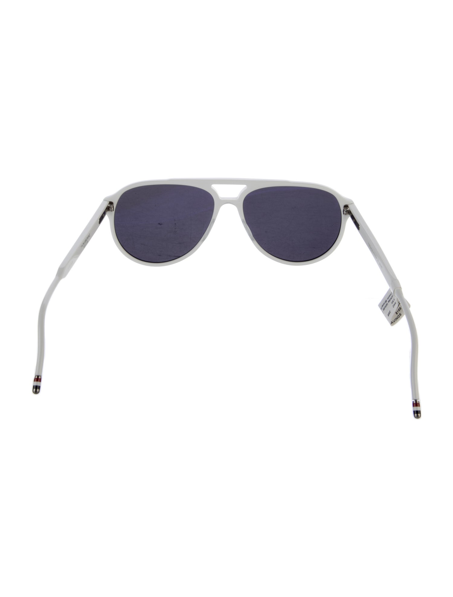 Thom Browne Aviator Mirrored Sunglasses
