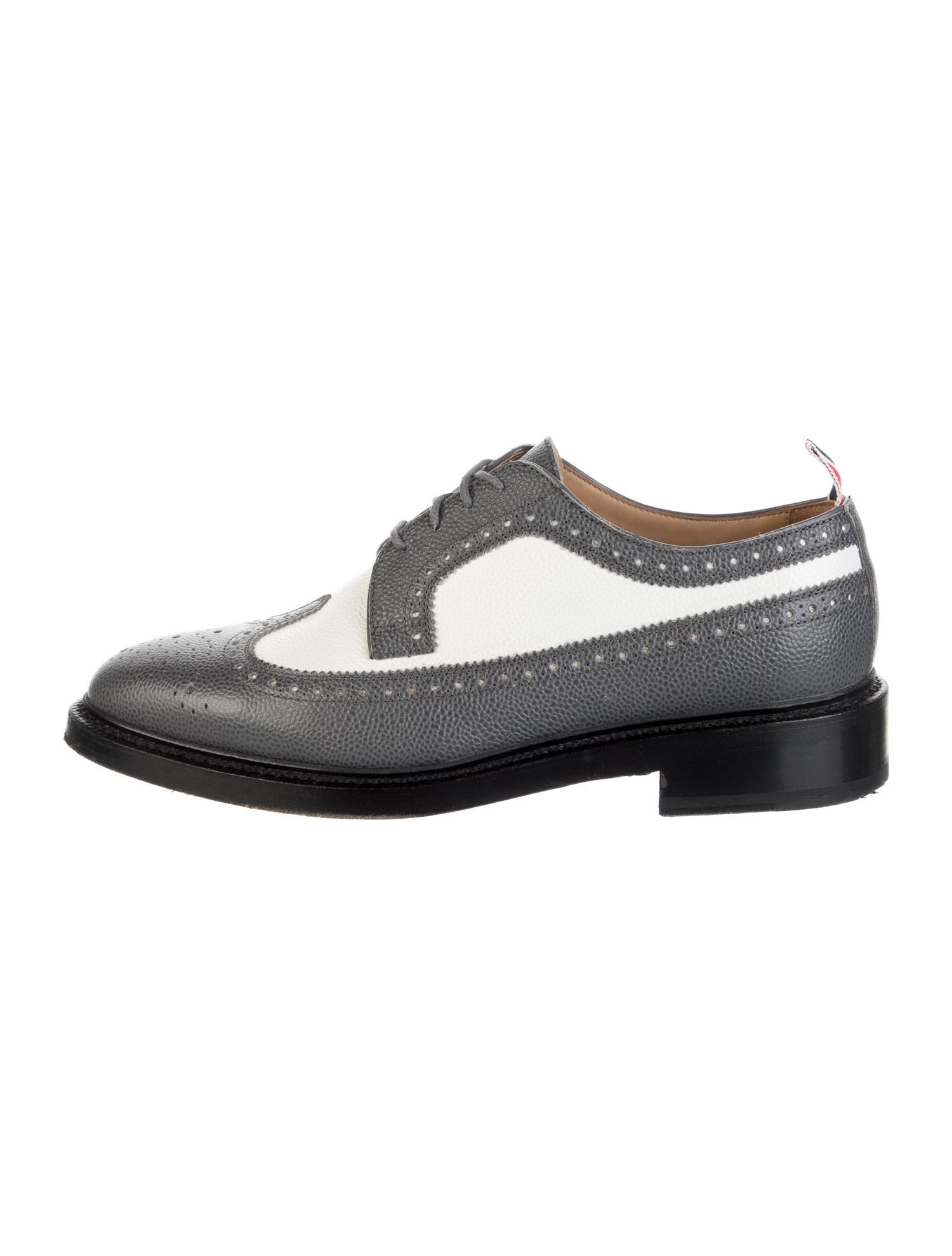 Thom Browne Leather Colorblock Pattern Spectators