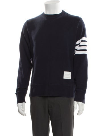 Pre-owned Thom Browne 4-bar Striped Sweatshirt In Gray