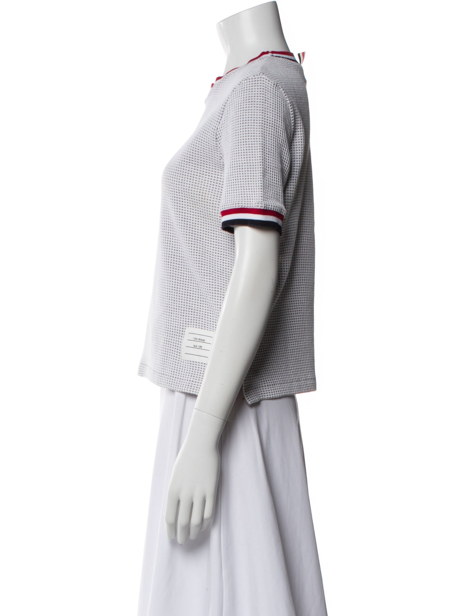 Thom Browne Waffle Crew Neck T-Shirt