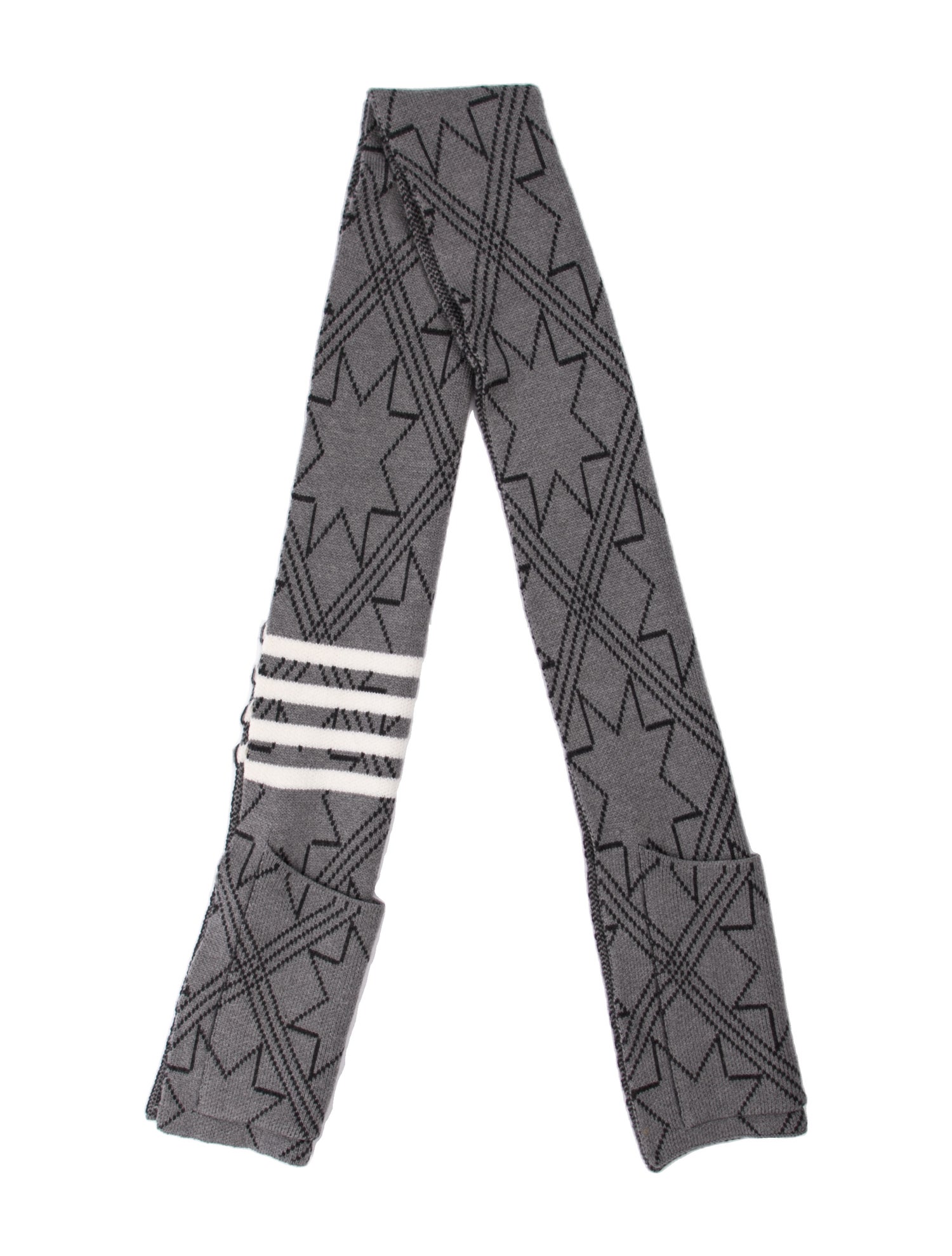Thom Browne Wool Printed Scarf