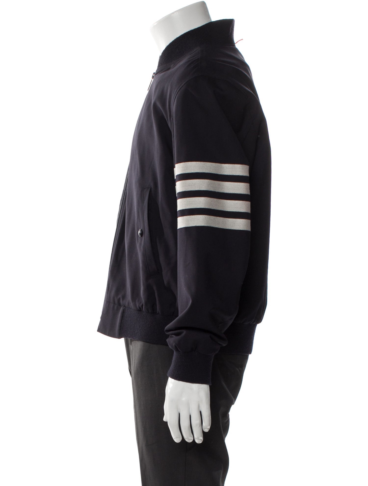 Thom Browne 4-Bar Wool Bomber Jacket