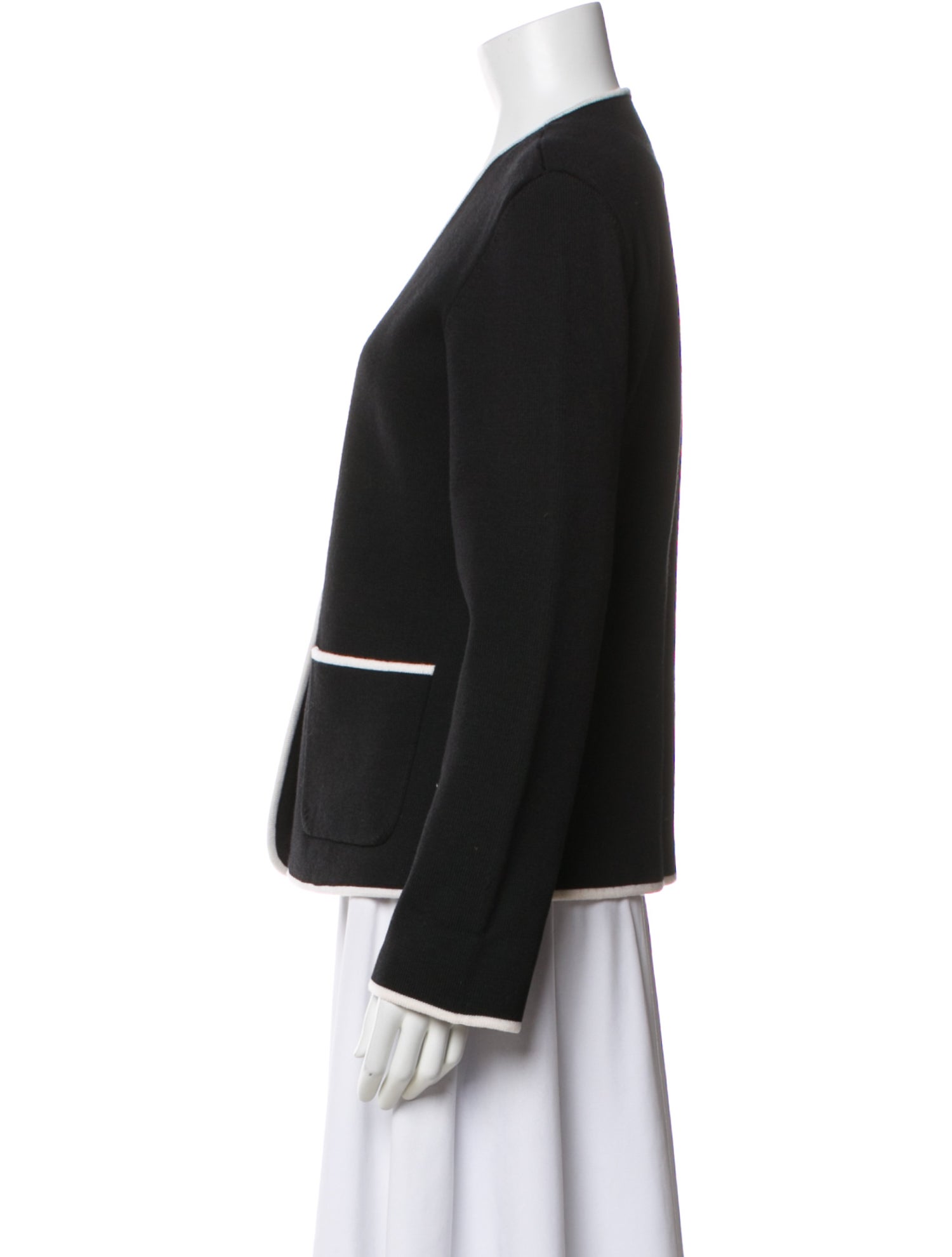 Thom Browne Virgin Wool V-Neck Sweater