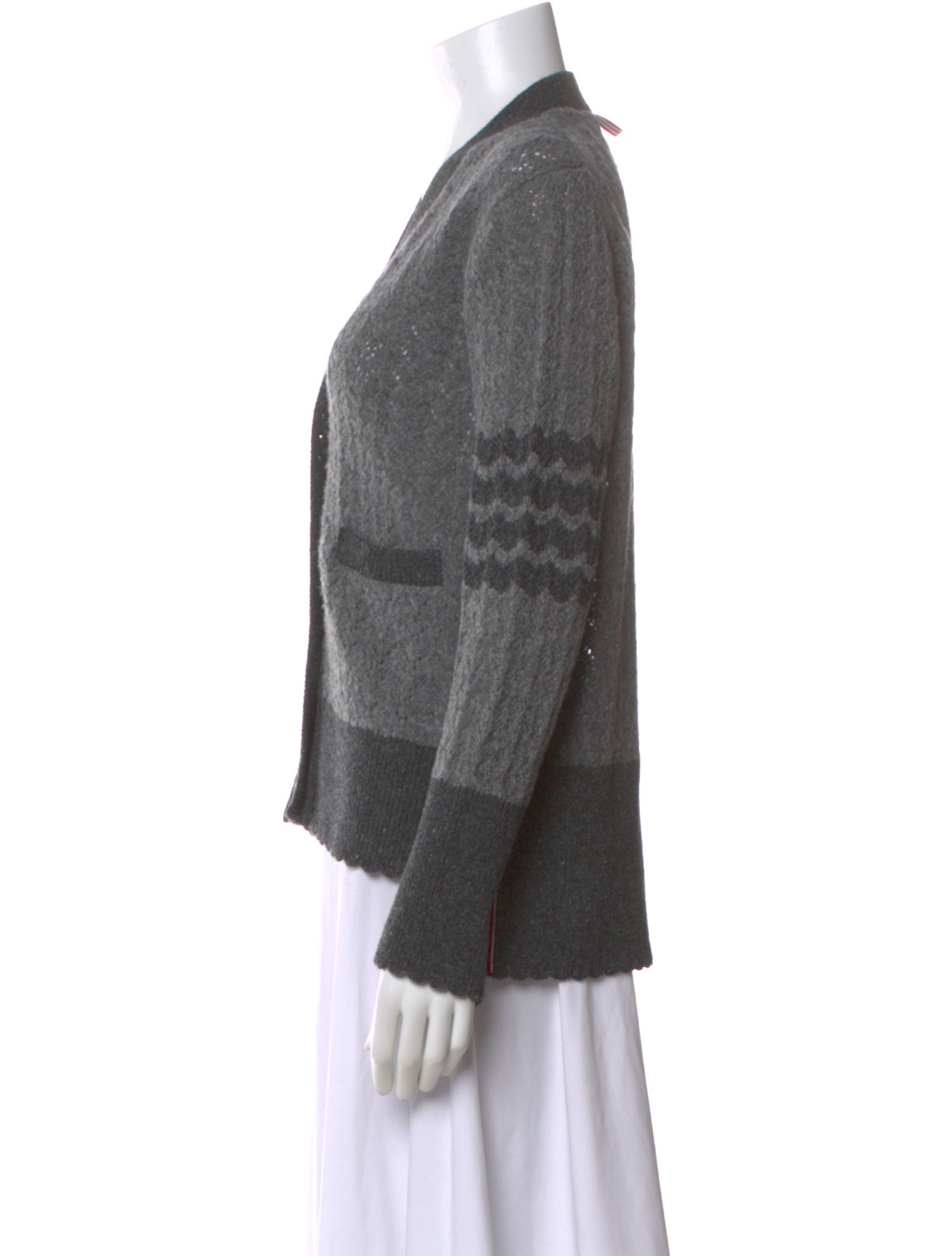 Thom Browne 4 Bar Stripe Wool Sweater