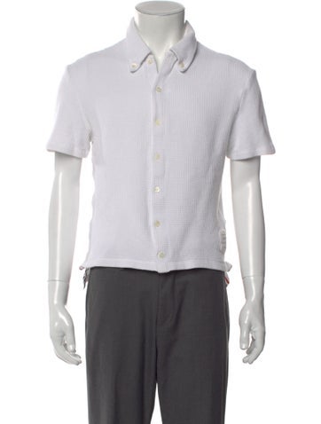 Pre-owned Thom Browne Collar Short Sleeve Polo Shirt In Multi