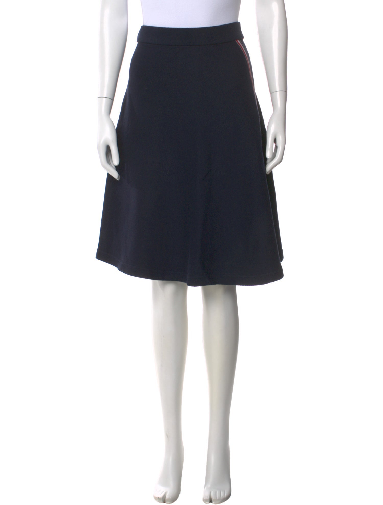 Thom Browne Grosgrain Trim Knee-Length Skirt