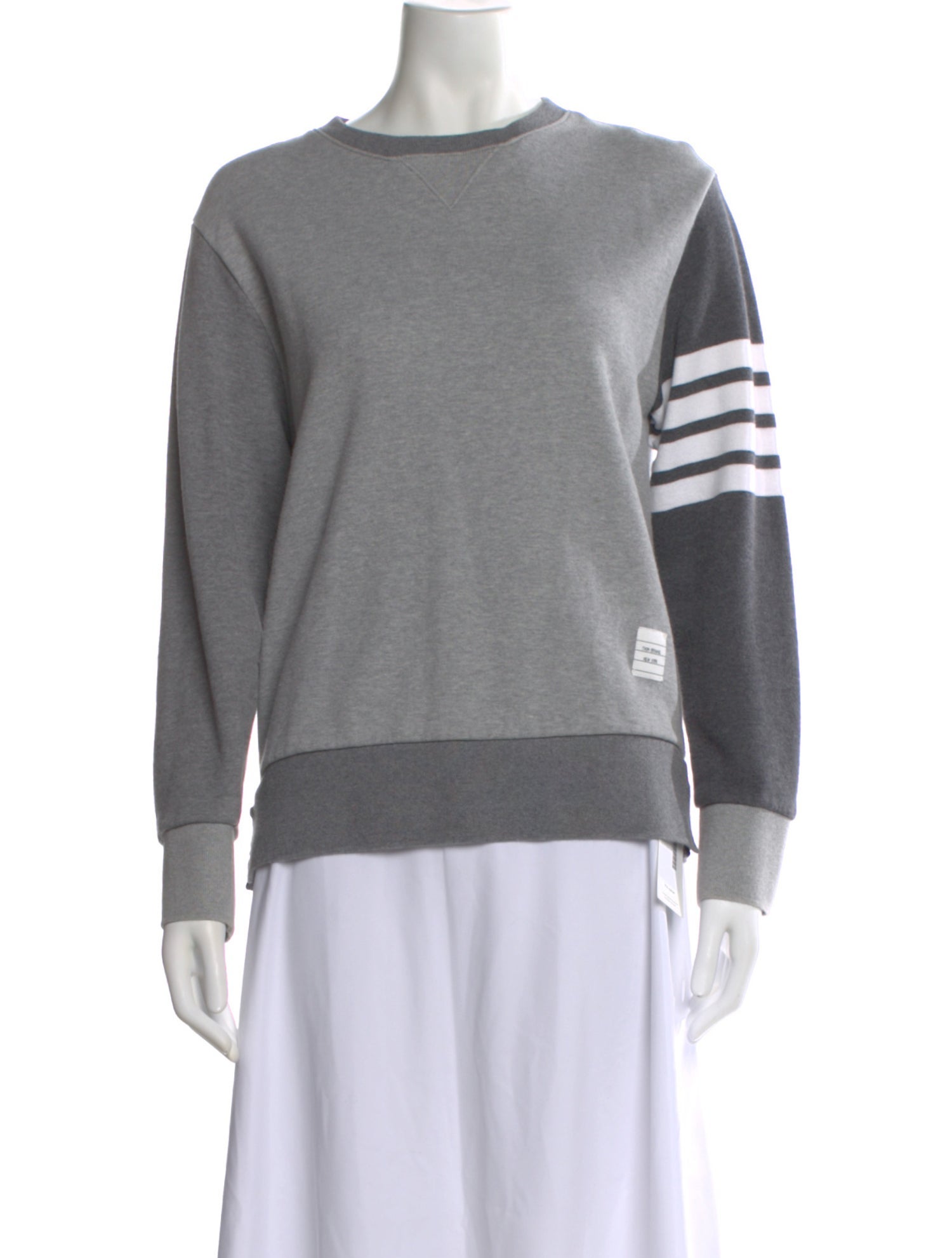 Thom Browne 4-Bar Striped Sweatshirt