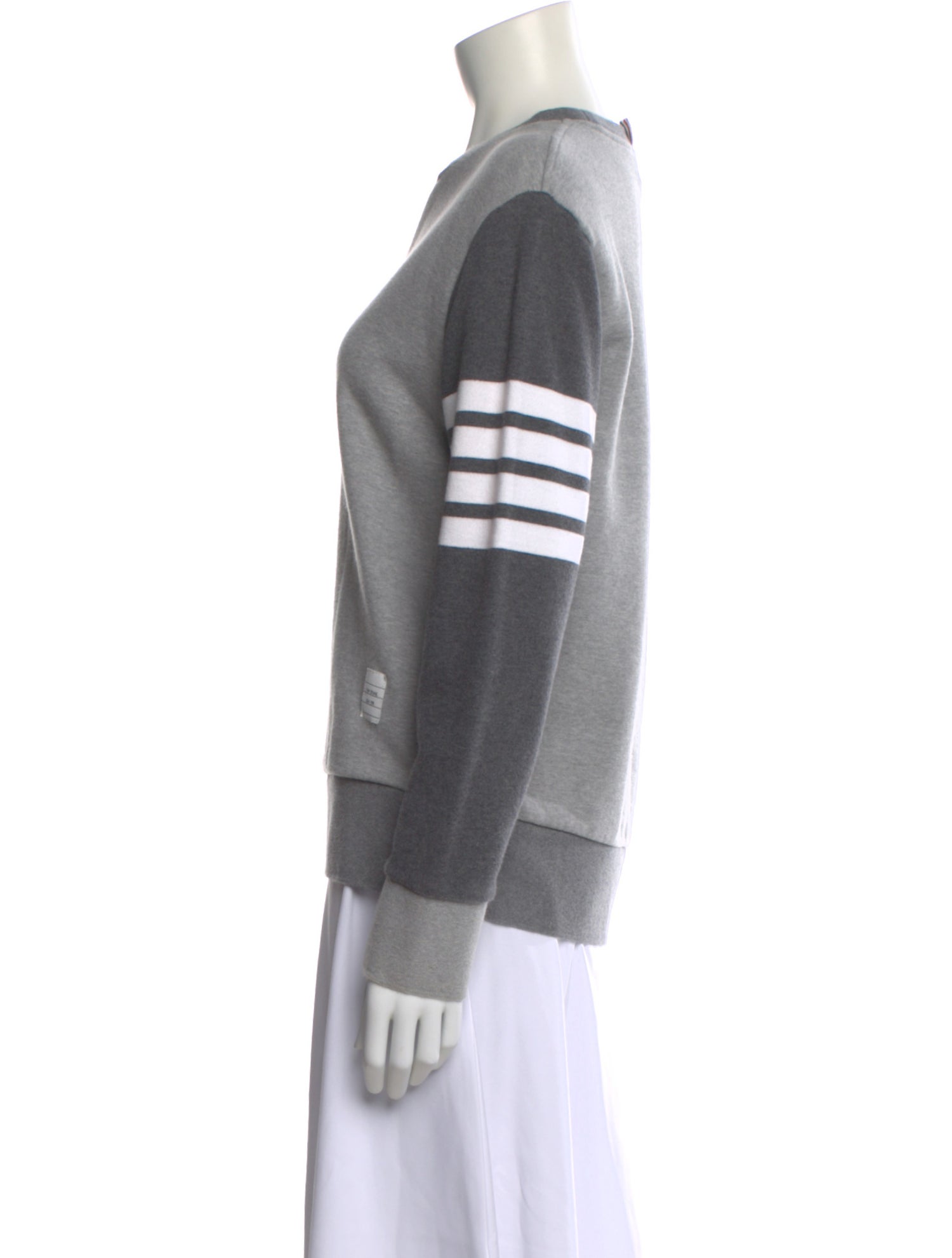 Thom Browne 4-Bar Striped Sweatshirt