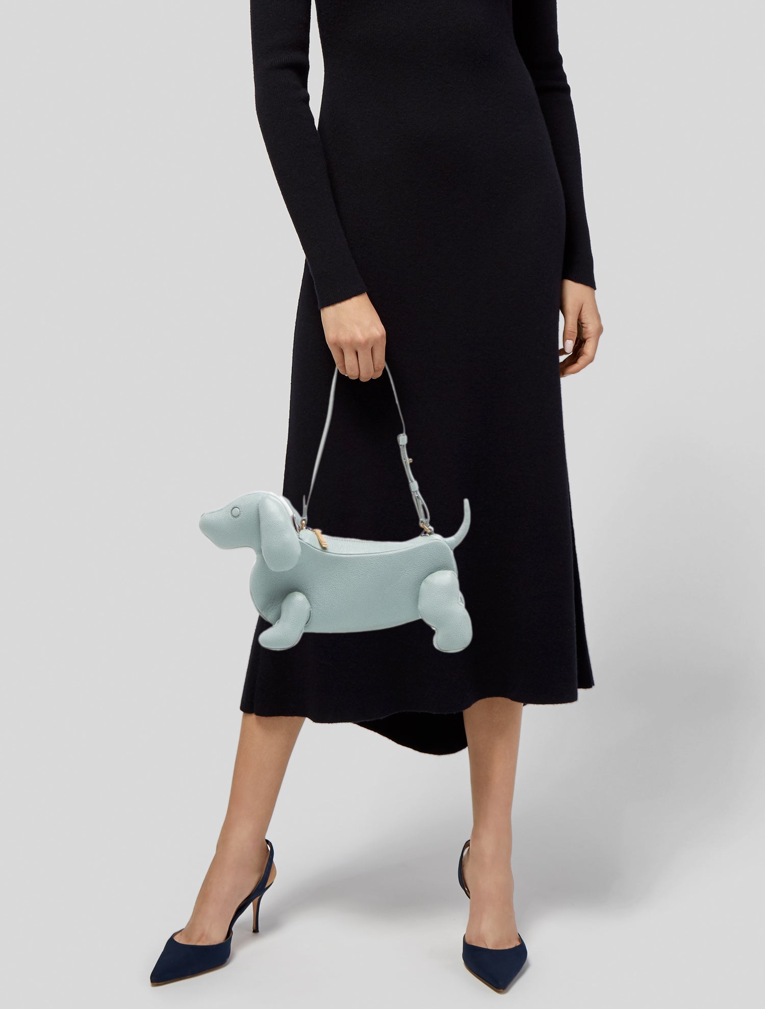 Thom Browne Leather Hector Baguette Mini