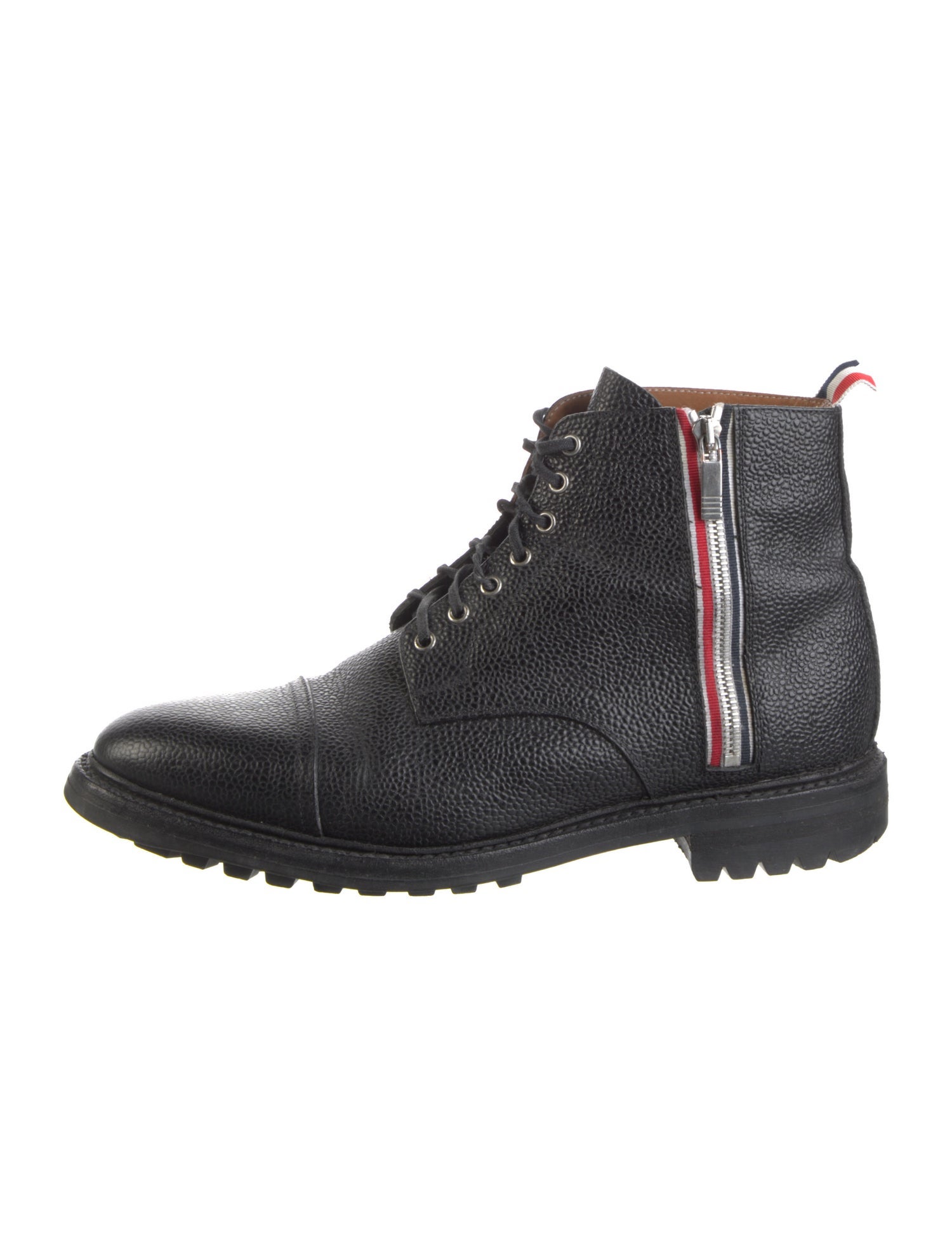 Thom Browne Leather Lace-Up Boots