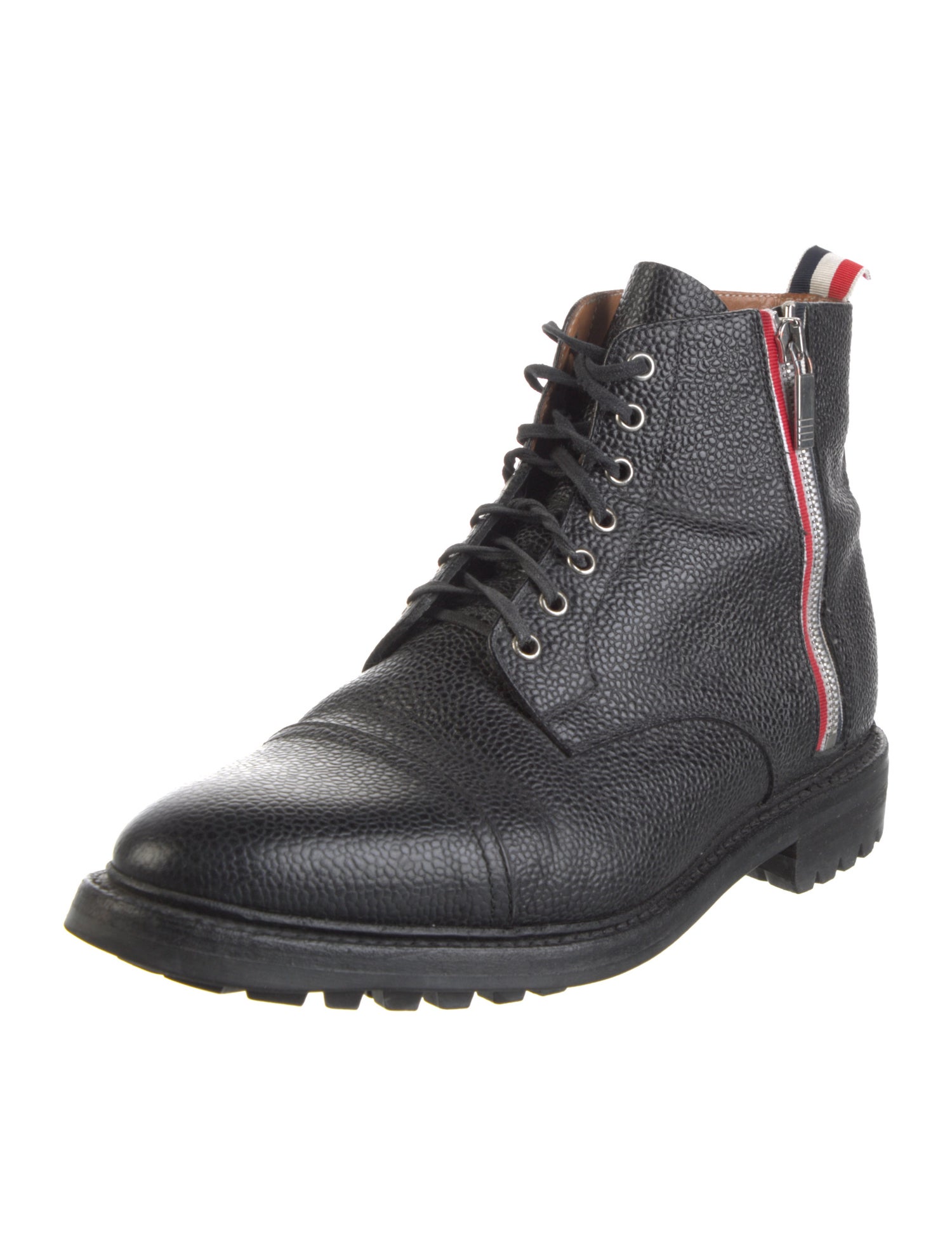 Thom Browne Leather Lace-Up Boots