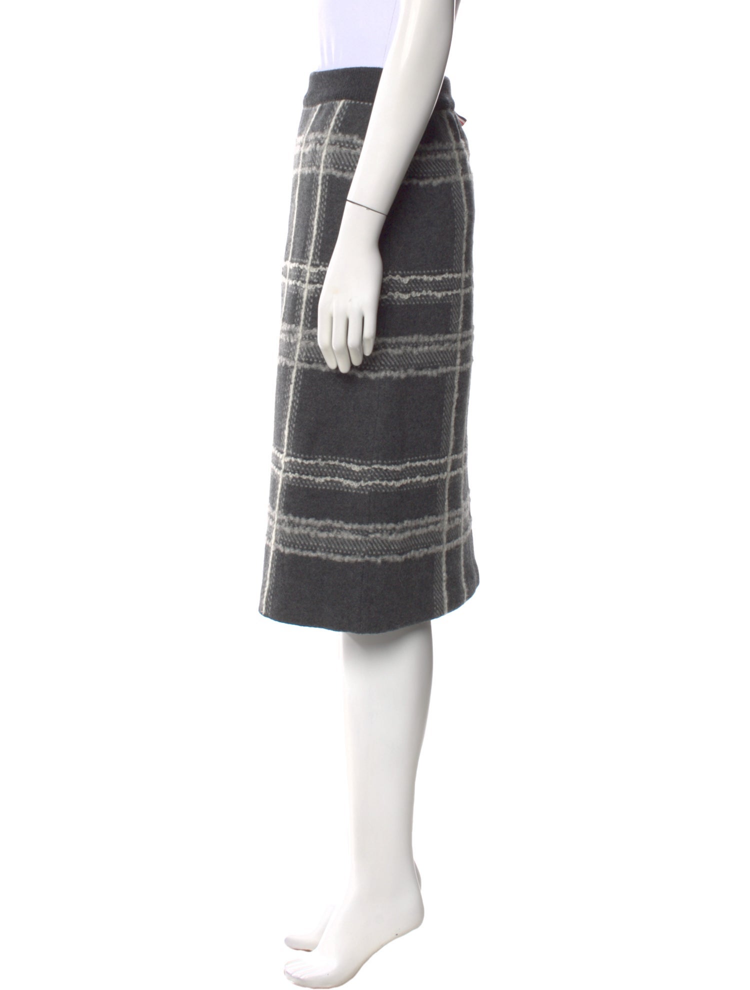 Thom Browne Plaid Knee-Length Skirt