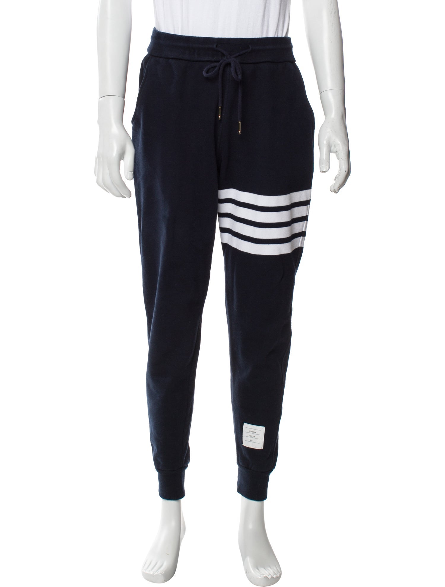 Thom Browne 4-Bar Striped Lounge Bottoms