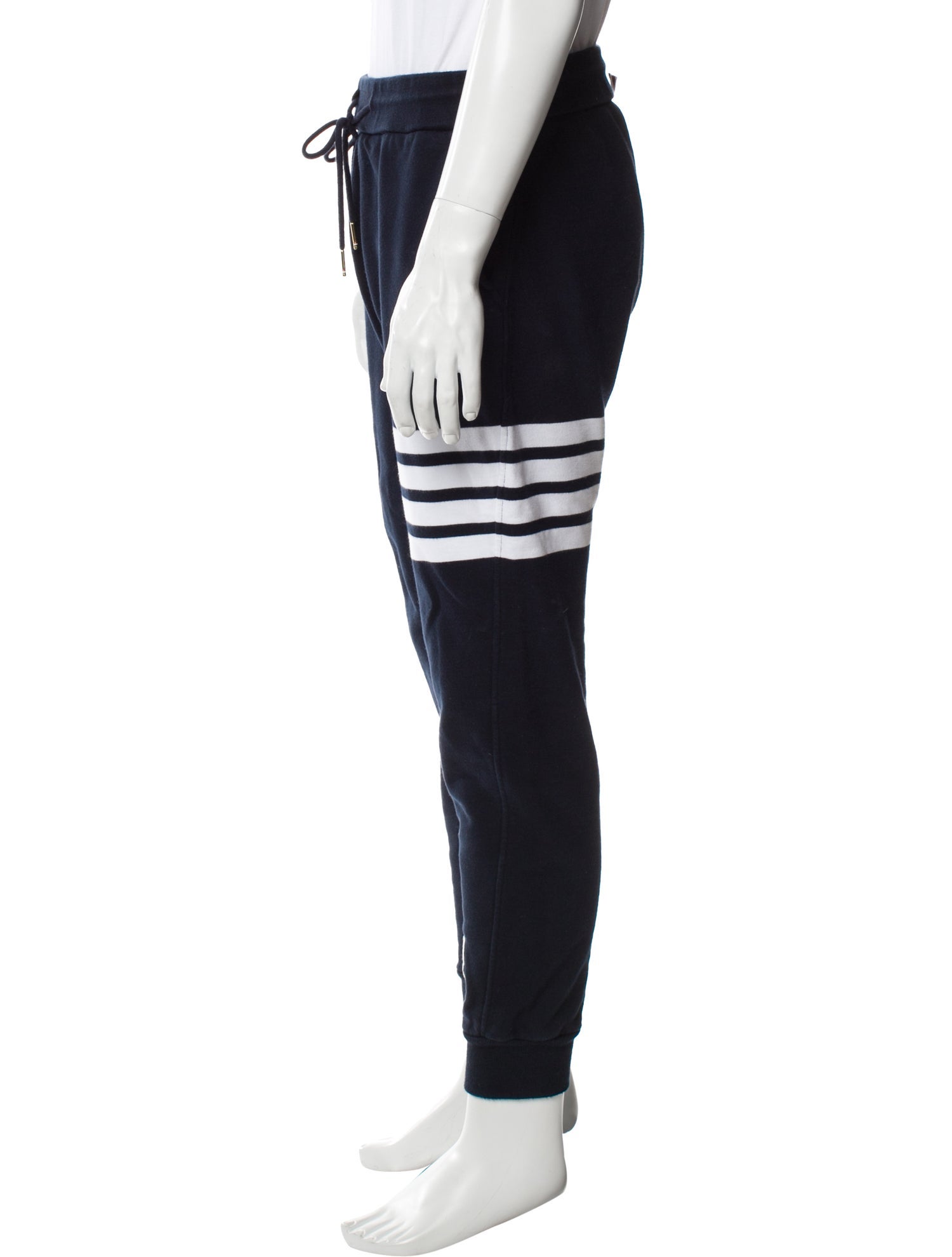 Thom Browne 4-Bar Striped Lounge Bottoms