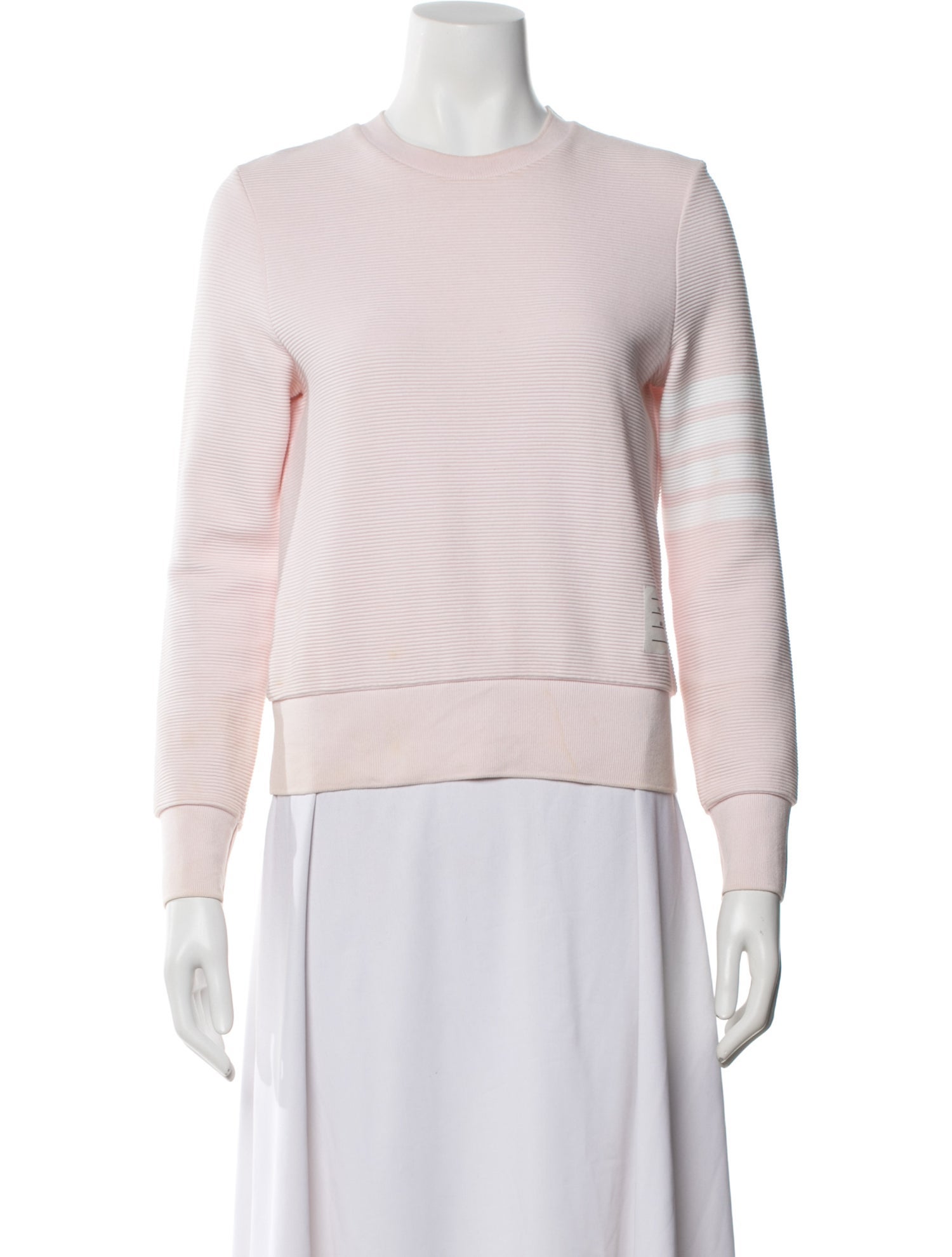 Thom Browne 4 Bar Stripe Crew Neck Sweater