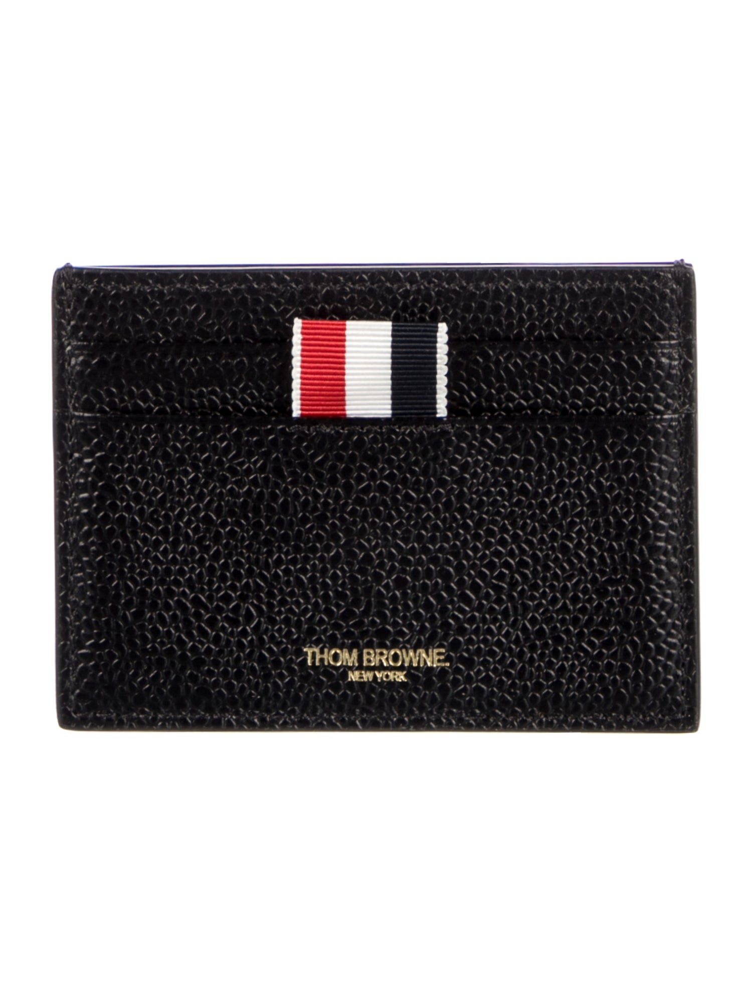 Thom Browne Leather Printed Card Holder