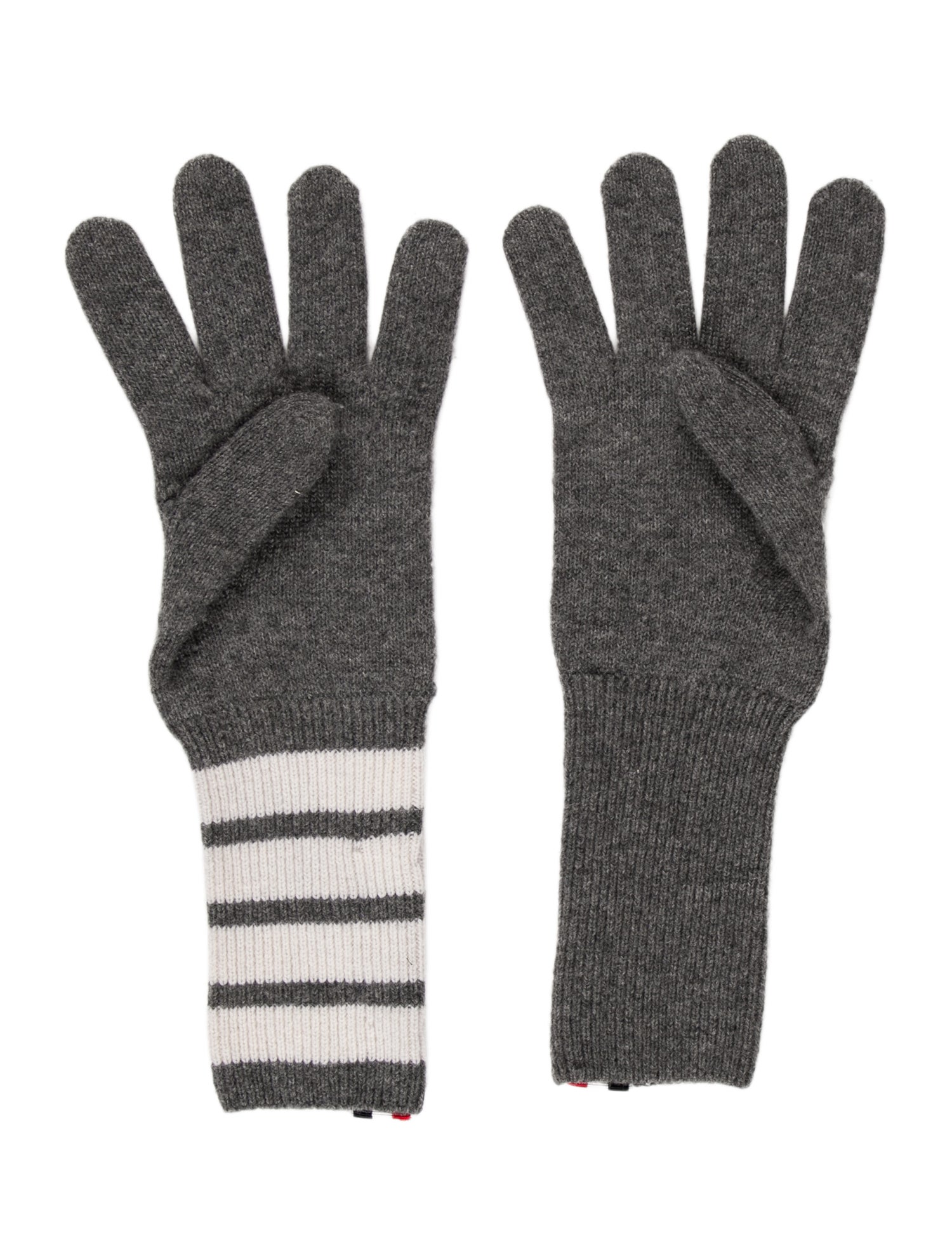 Thom Browne Pattern Print Cashmere Knit Winter Gloves