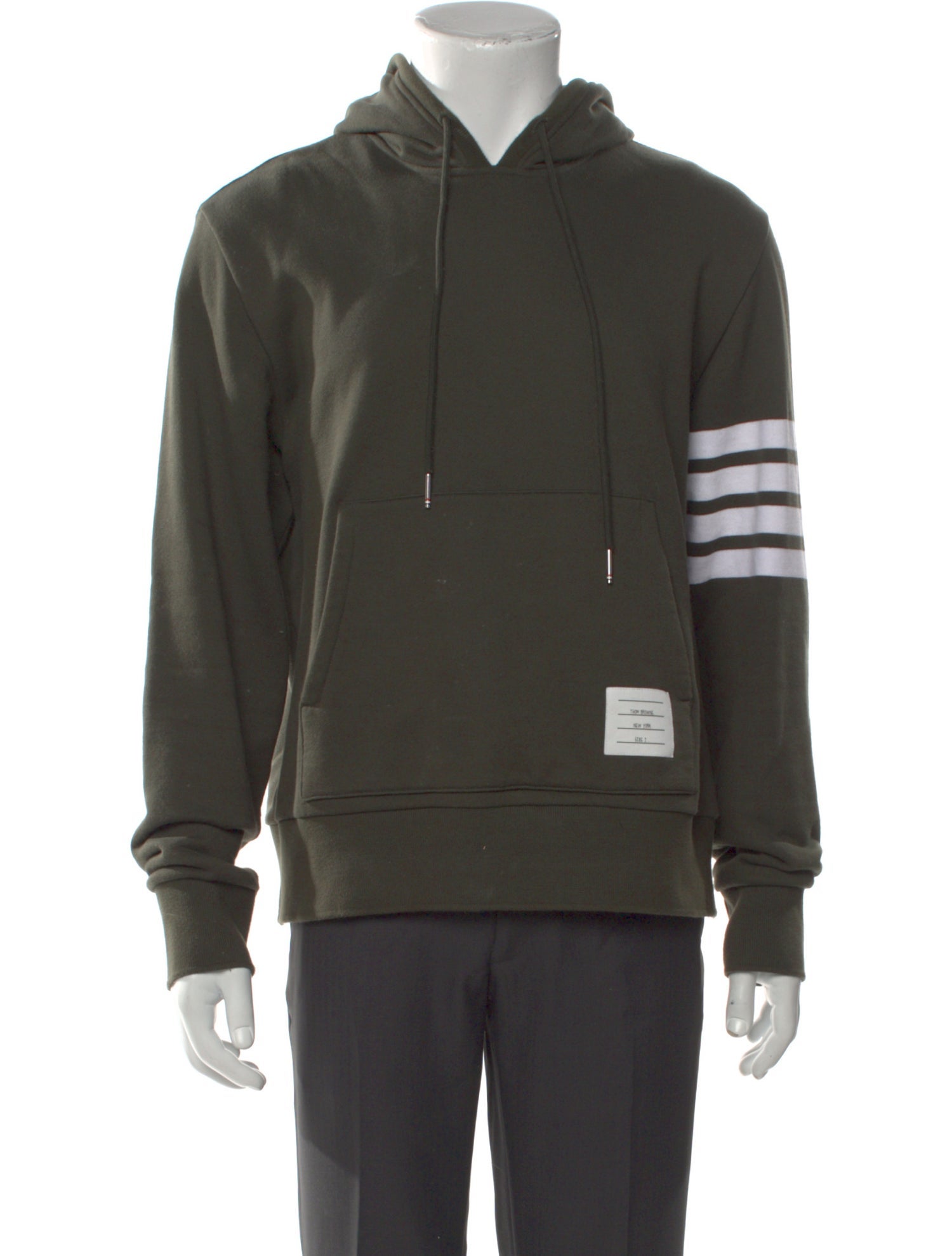 Thom Browne 4-Bar Crew Neck Hoodie