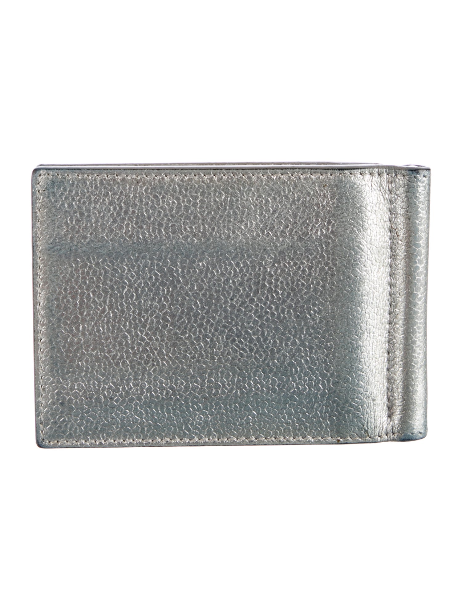 Thom Browne Leather Printed Wristlet