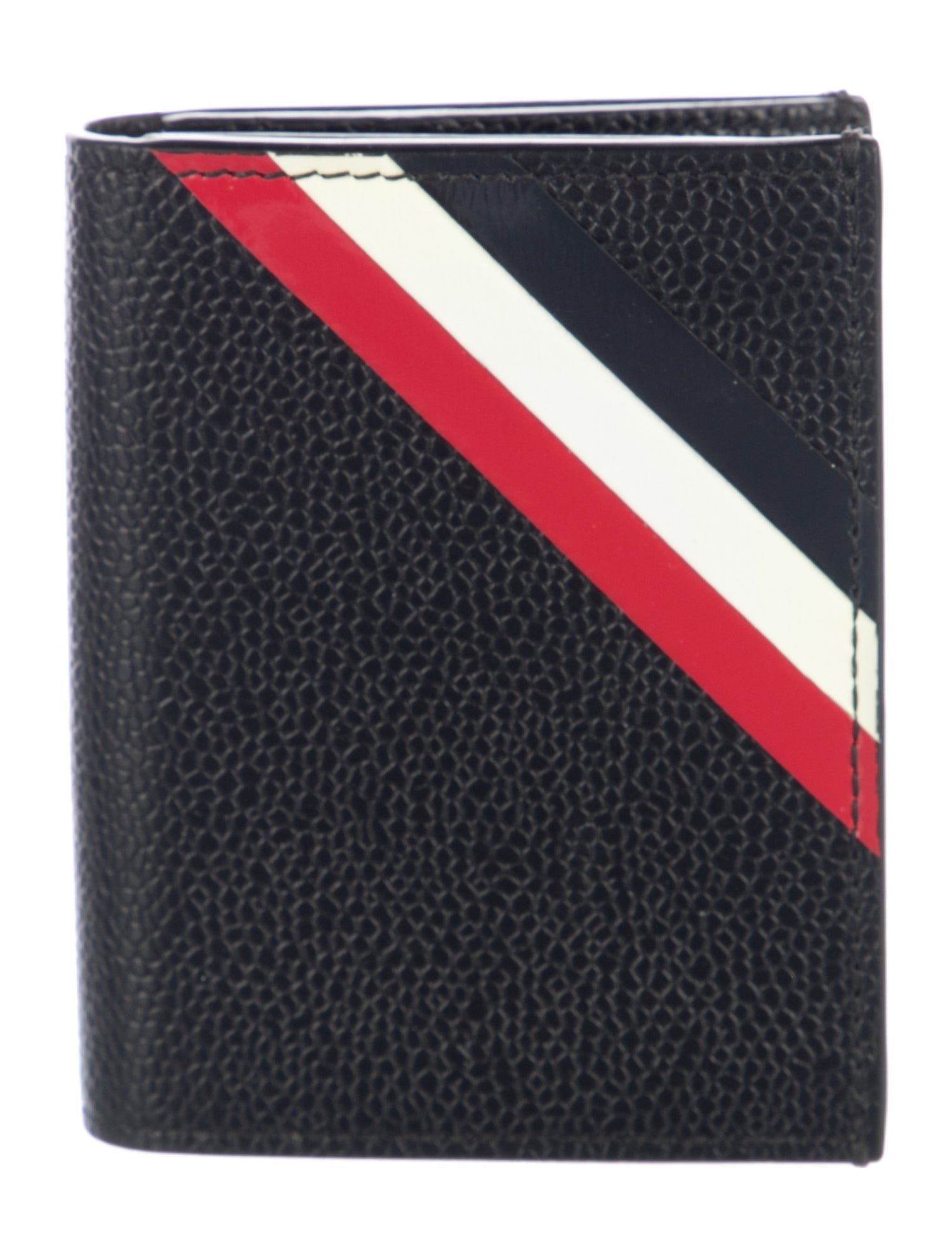 Thom Browne Leather Striped Bifold Wallet