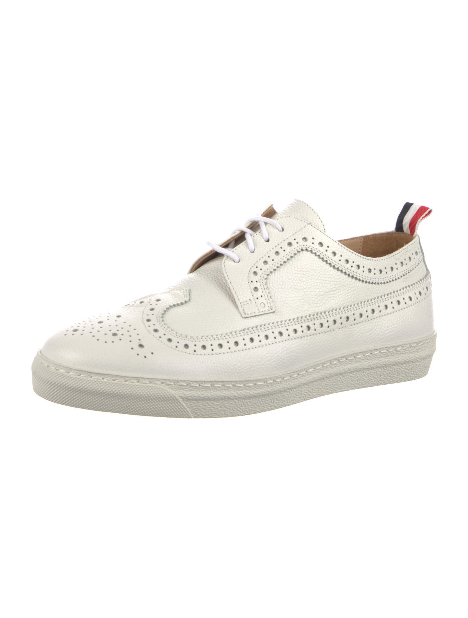 Thom Browne Leather Lasercut Accents Sneakers