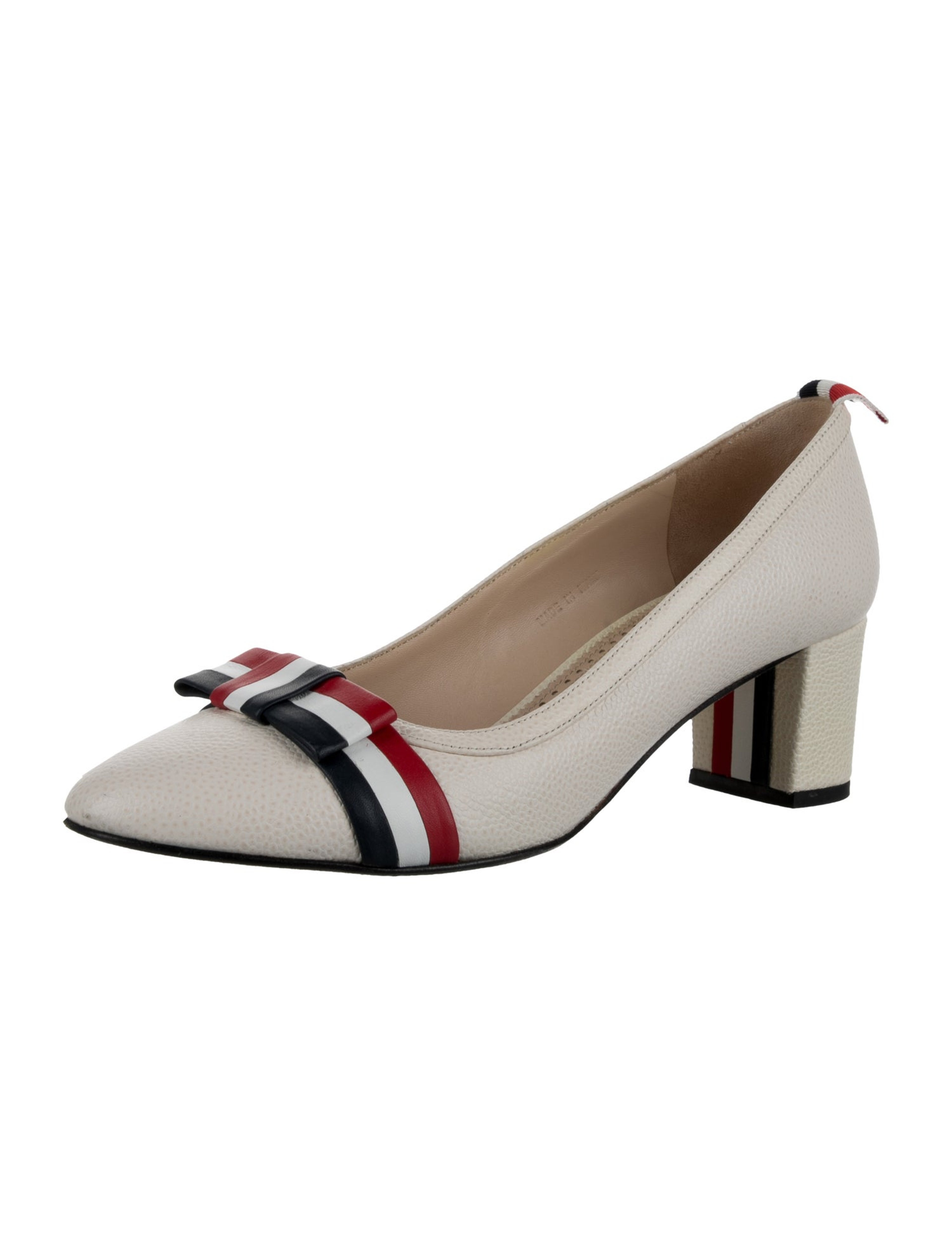Leather Striped Pumps