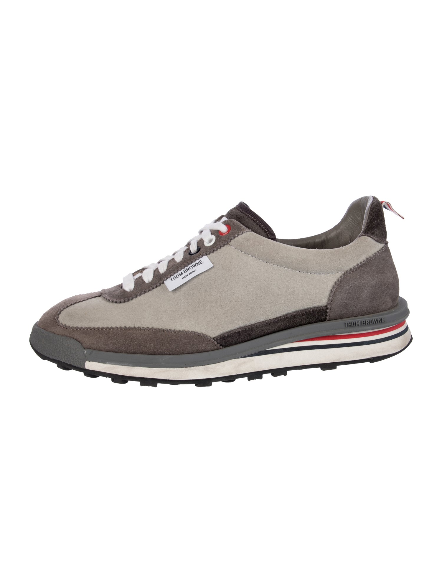 Thom Browne Suede Athletic Sneakers