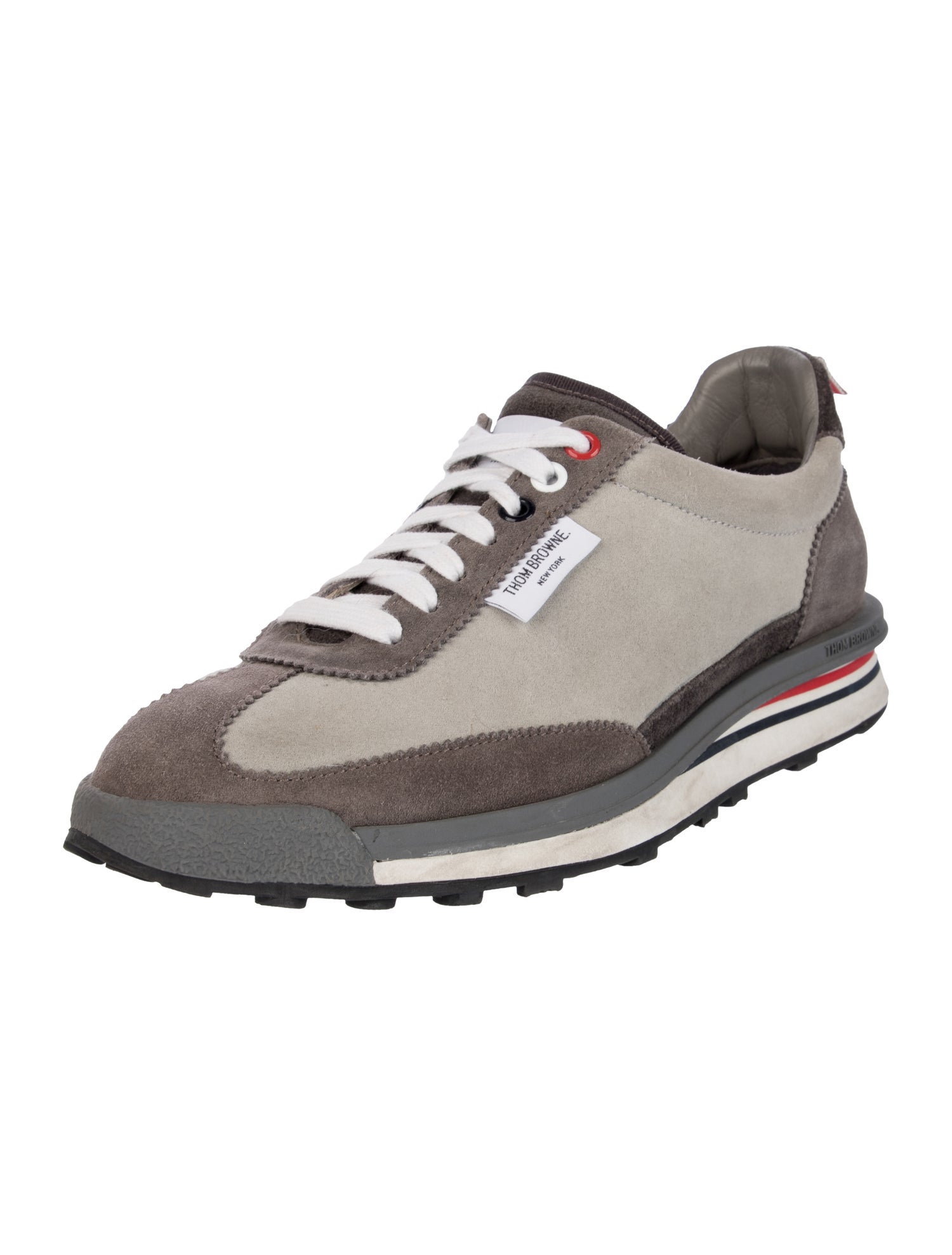 Thom Browne Suede Athletic Sneakers