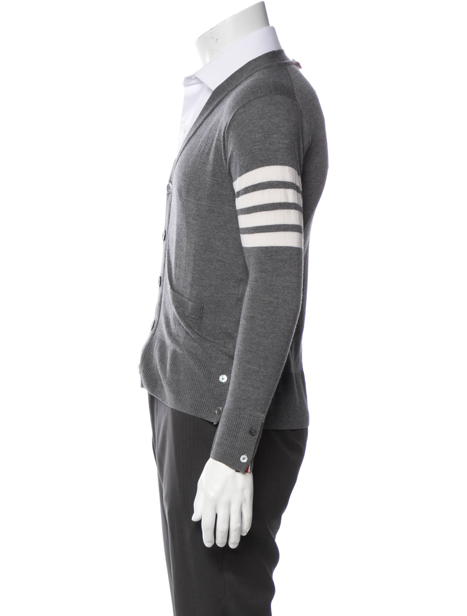 Thom Browne 4-Bar Wool Cardigan