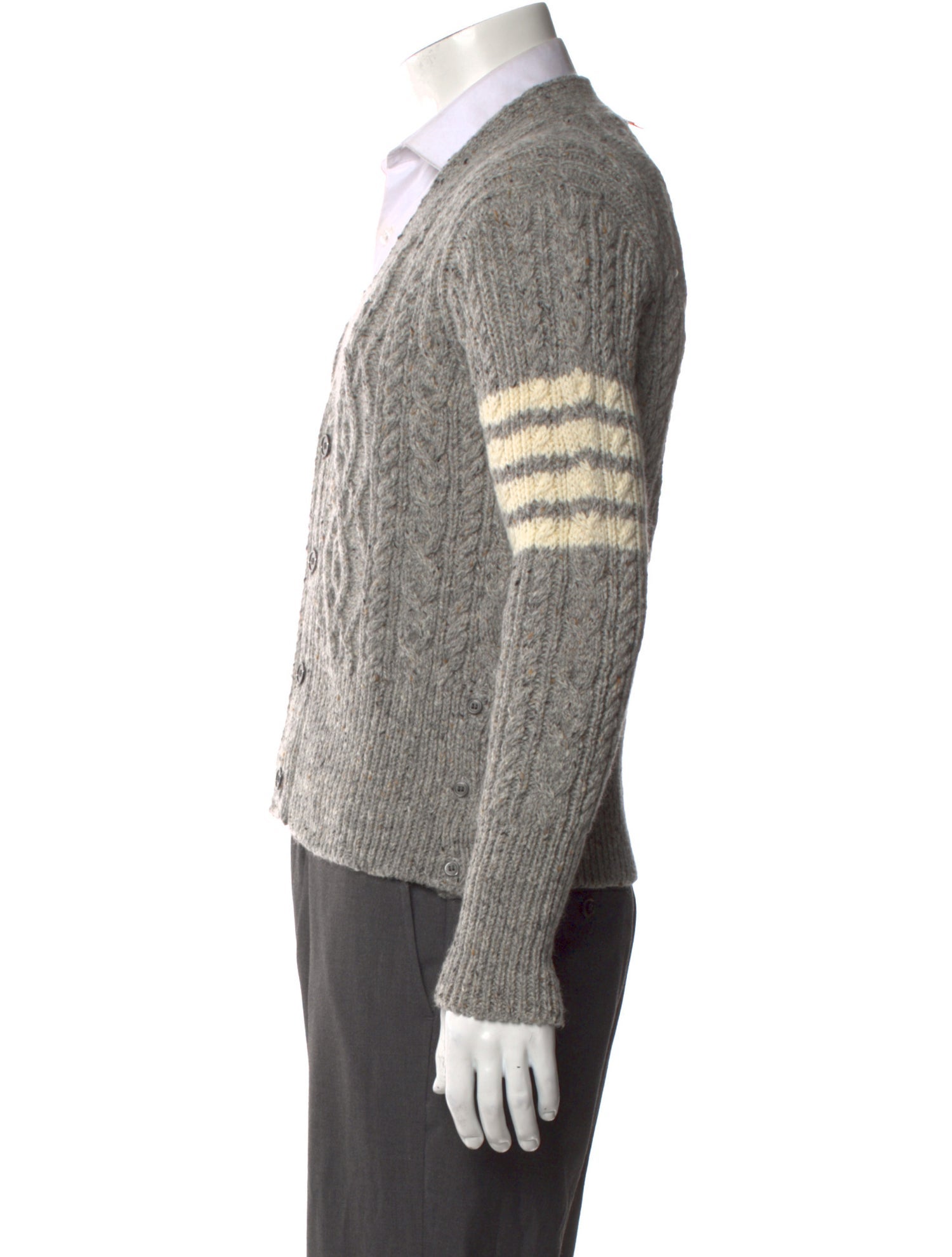 Thom Browne 4-Bar Wool Cardigan