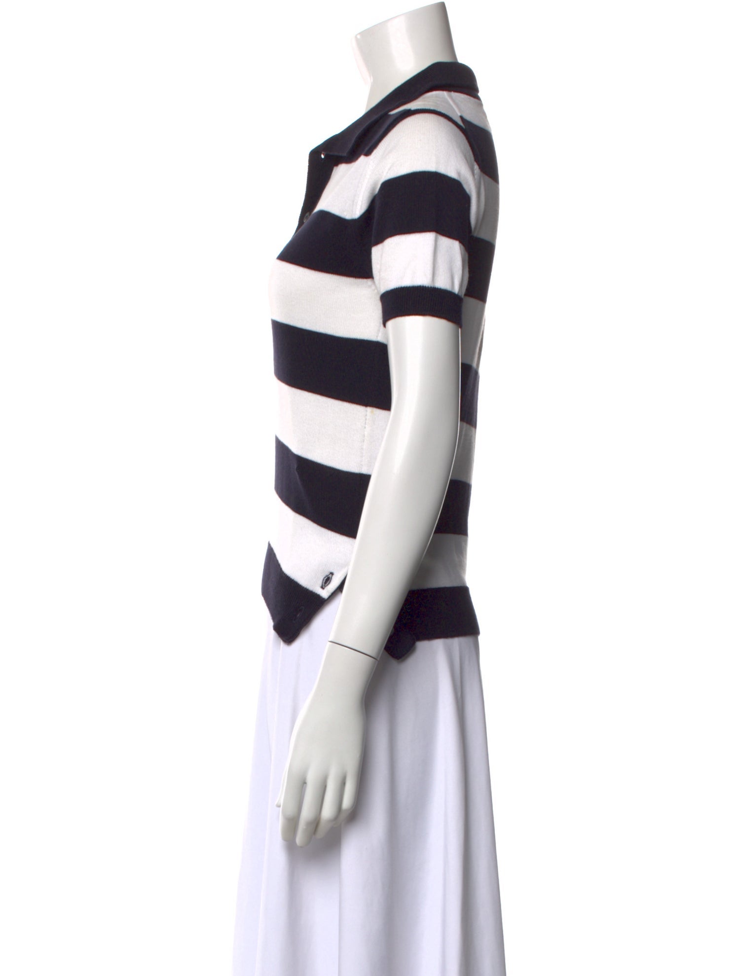 Thom Browne Striped Collar Polo Sweater