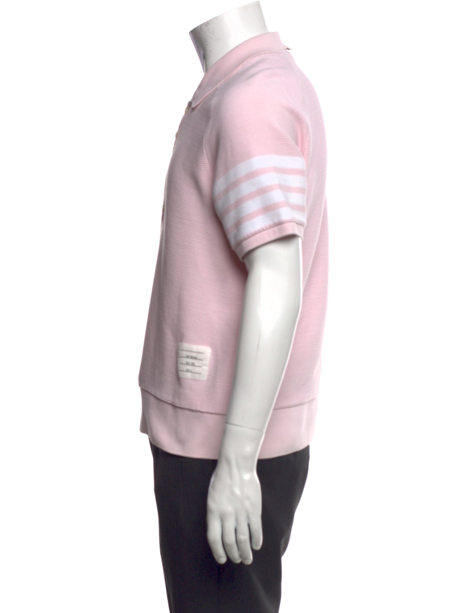 Thom Browne 4-Bar Collar Polo Shirt