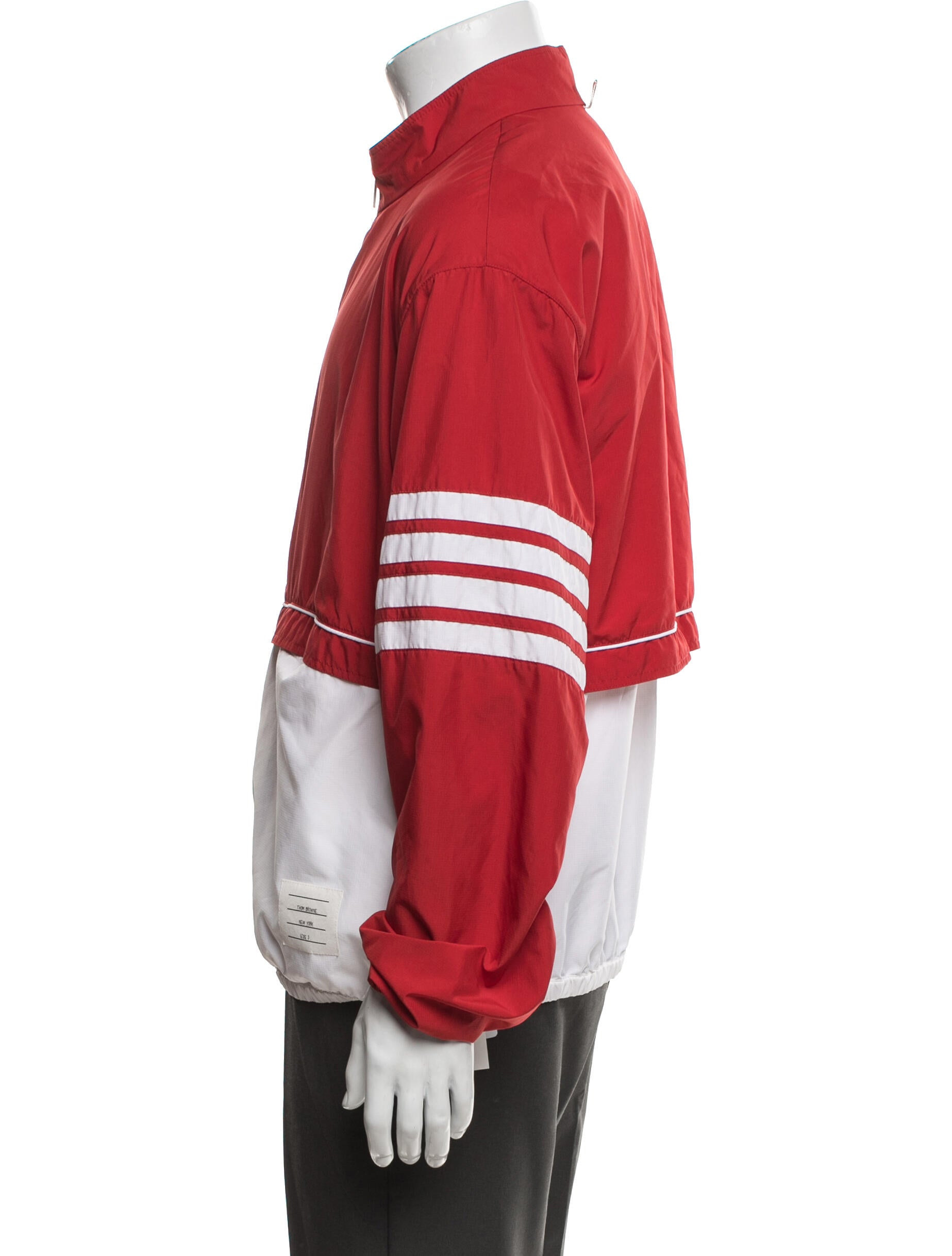 Thom Browne 4-Bar Colorblock Pattern Jacket