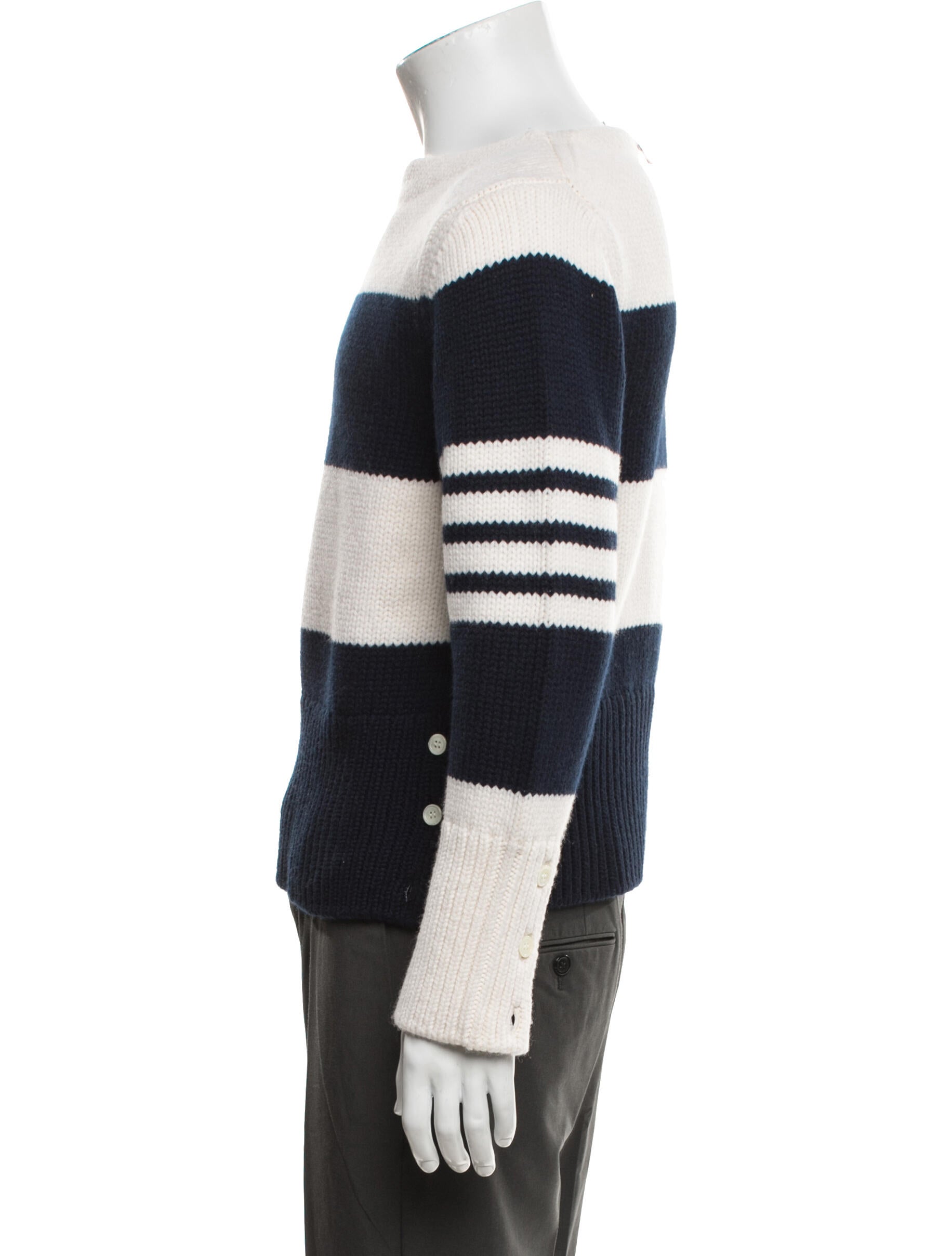 Thom Browne Virgin Wool Striped Pullover