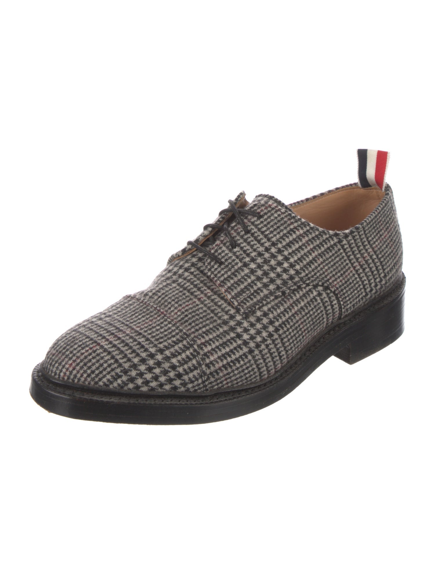 Thom Browne Wool Printed Derby Shoes