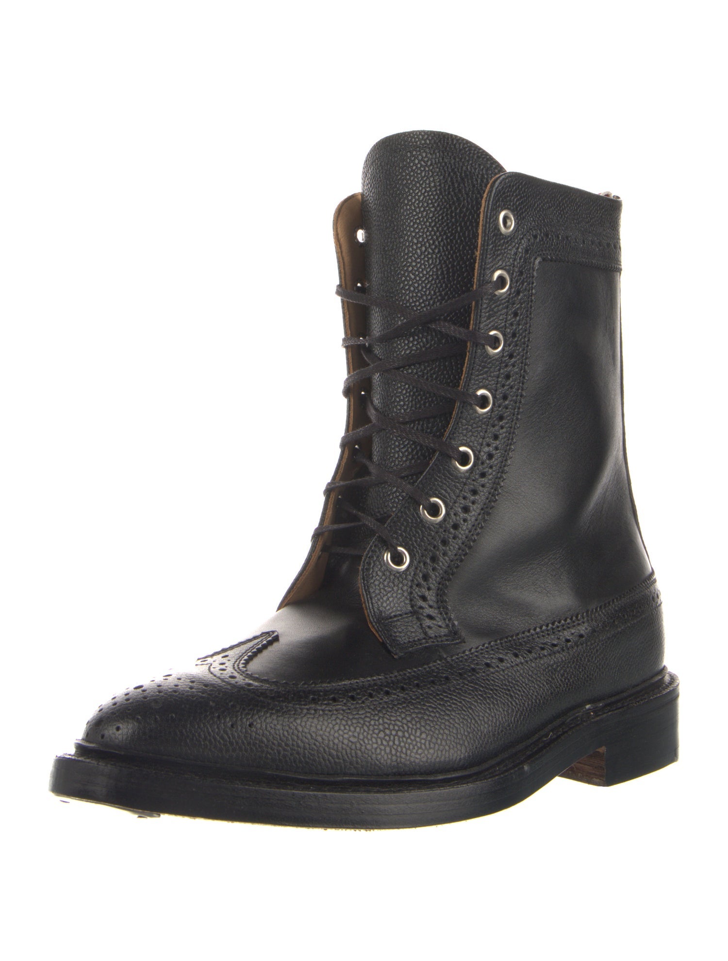 Thom Browne Leather Lace-Up Boots