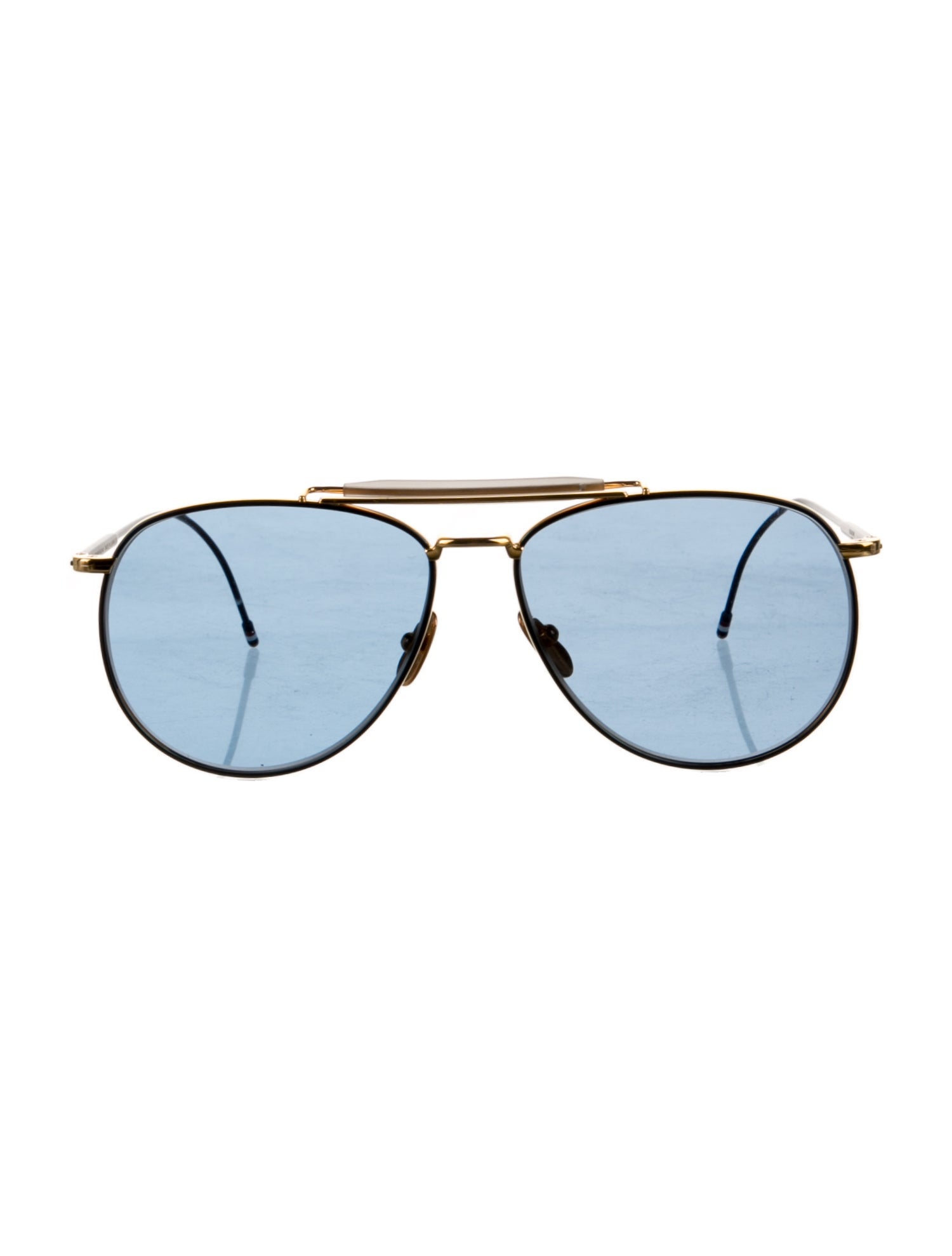 Thom Browne Aviator Mirrored Sunglasses
