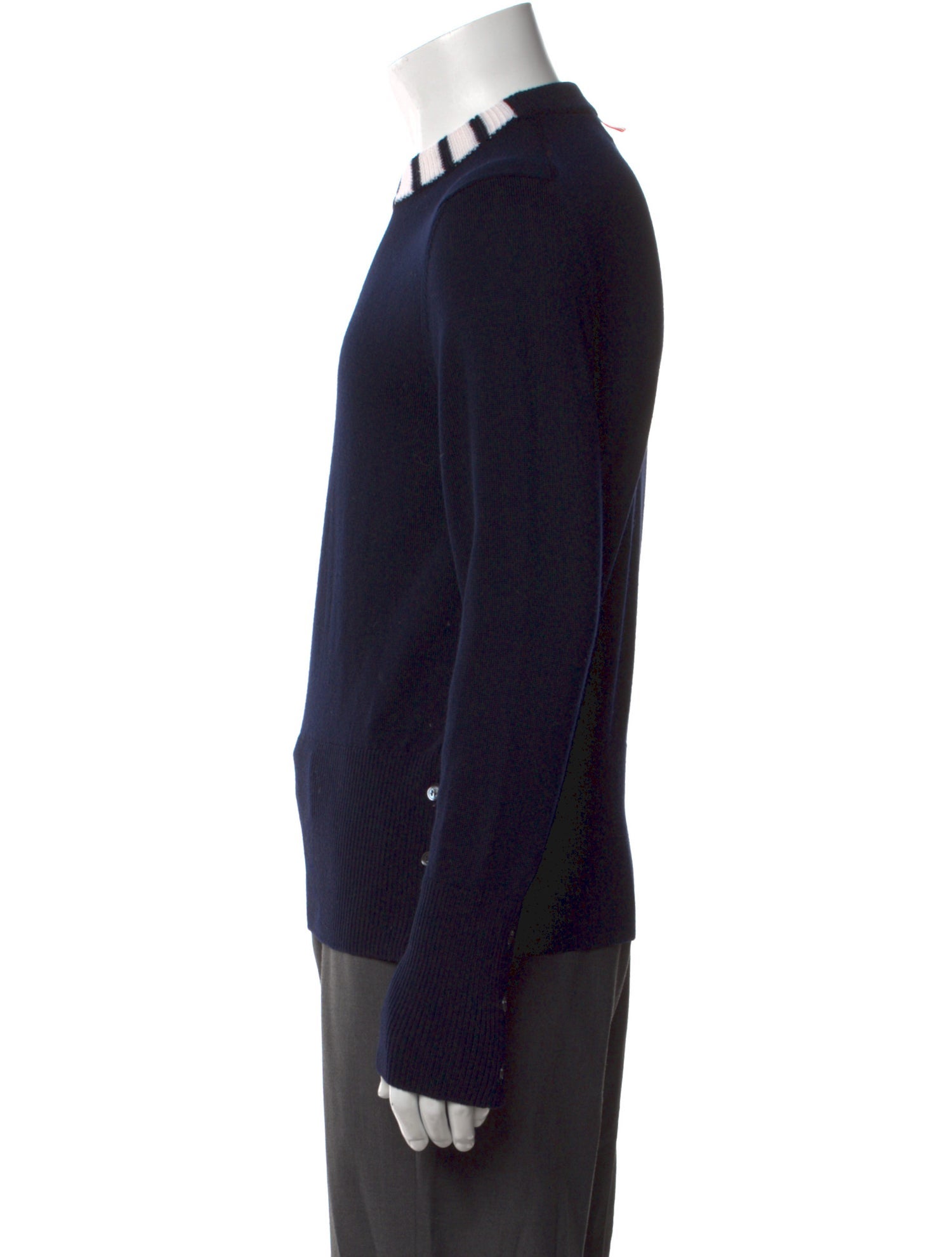 Thom Browne Merino Wool Crew Neck Pullover