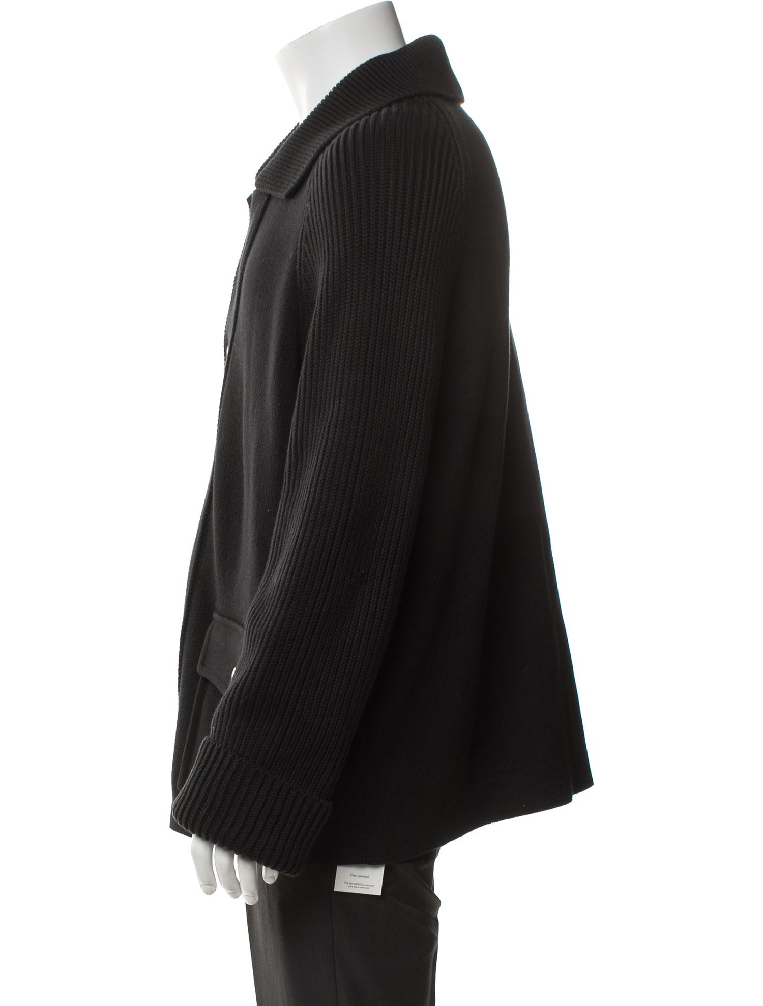 Thom Browne Collar Long Sleeve Cardigan