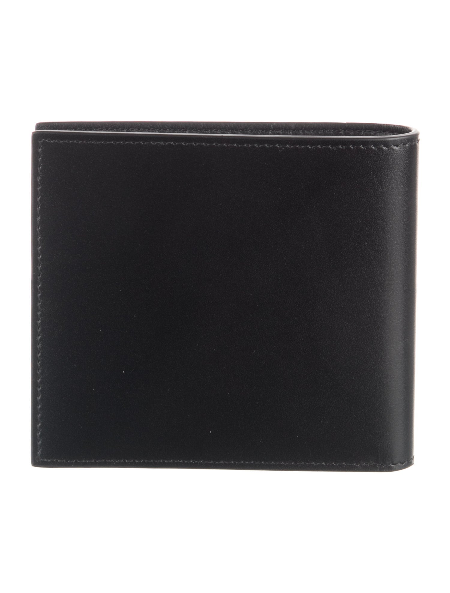 Thom Browne Leather Graphic Print Bifold Wallet