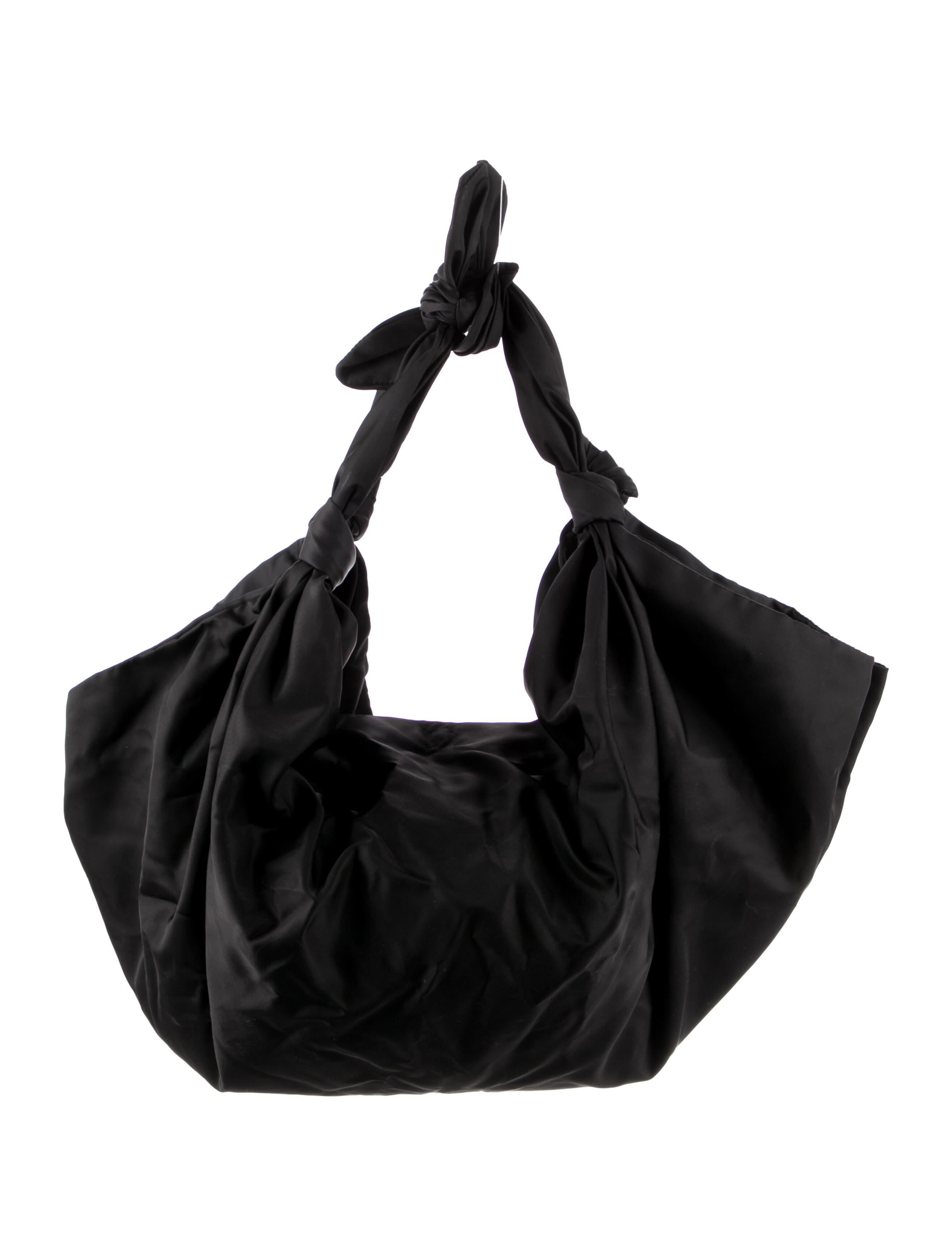 The Row Nylon Shoulder Bag Black Shoulder Bags, Handbags THR113704