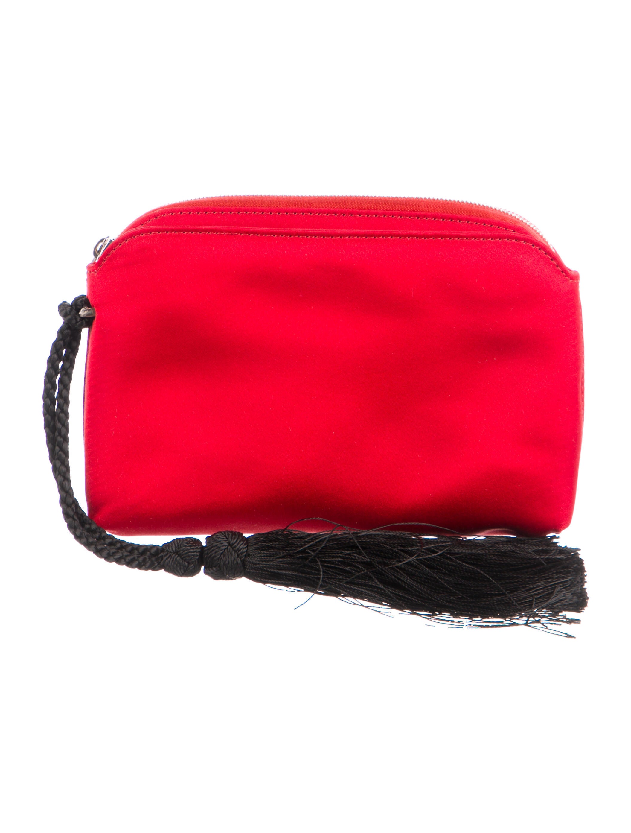 The Row Satin Evening Bag Red Evening Bags, Handbags THR115096