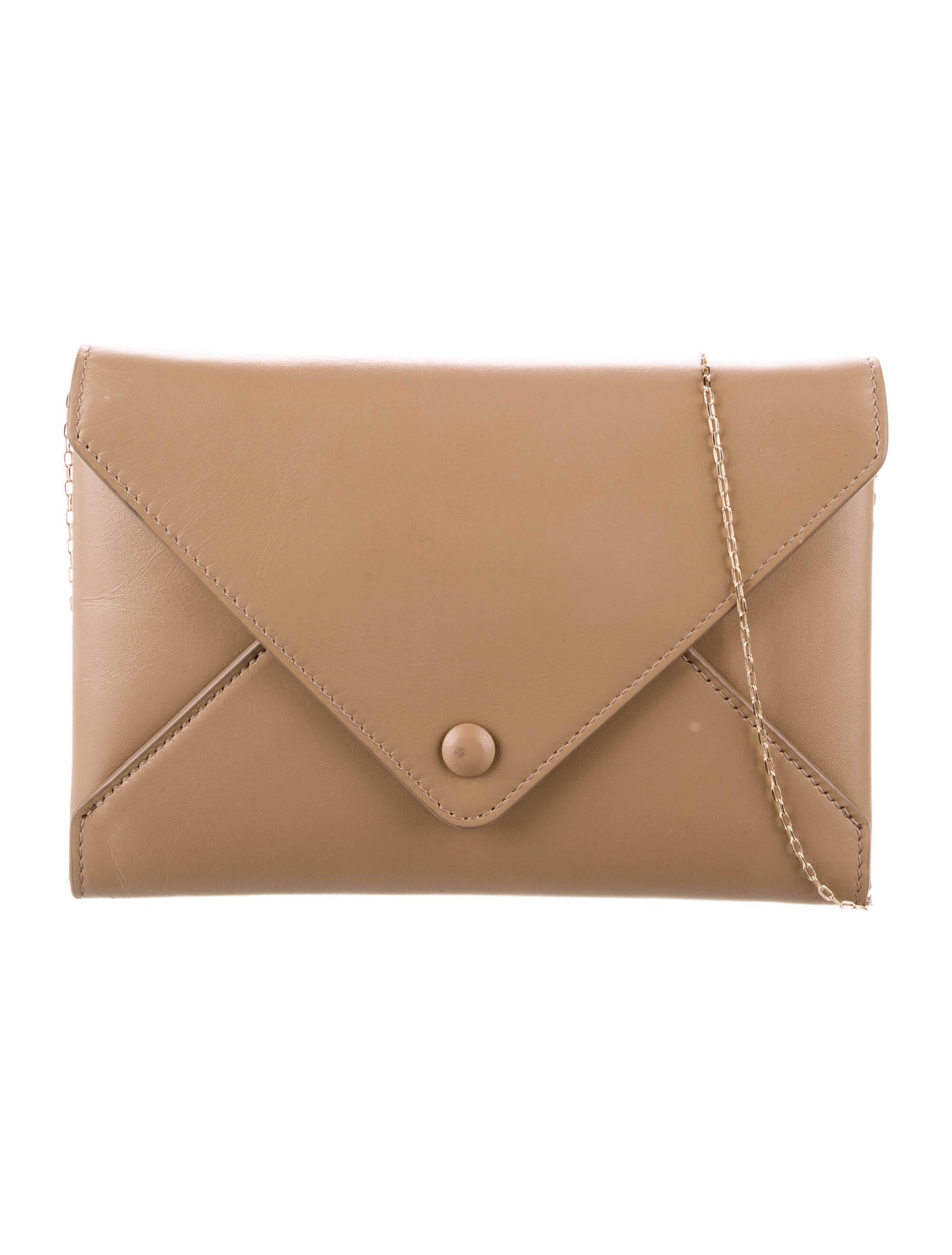 The Row Leather Envelope Crossbody Bag Brown Crossbody Bags, Handbags