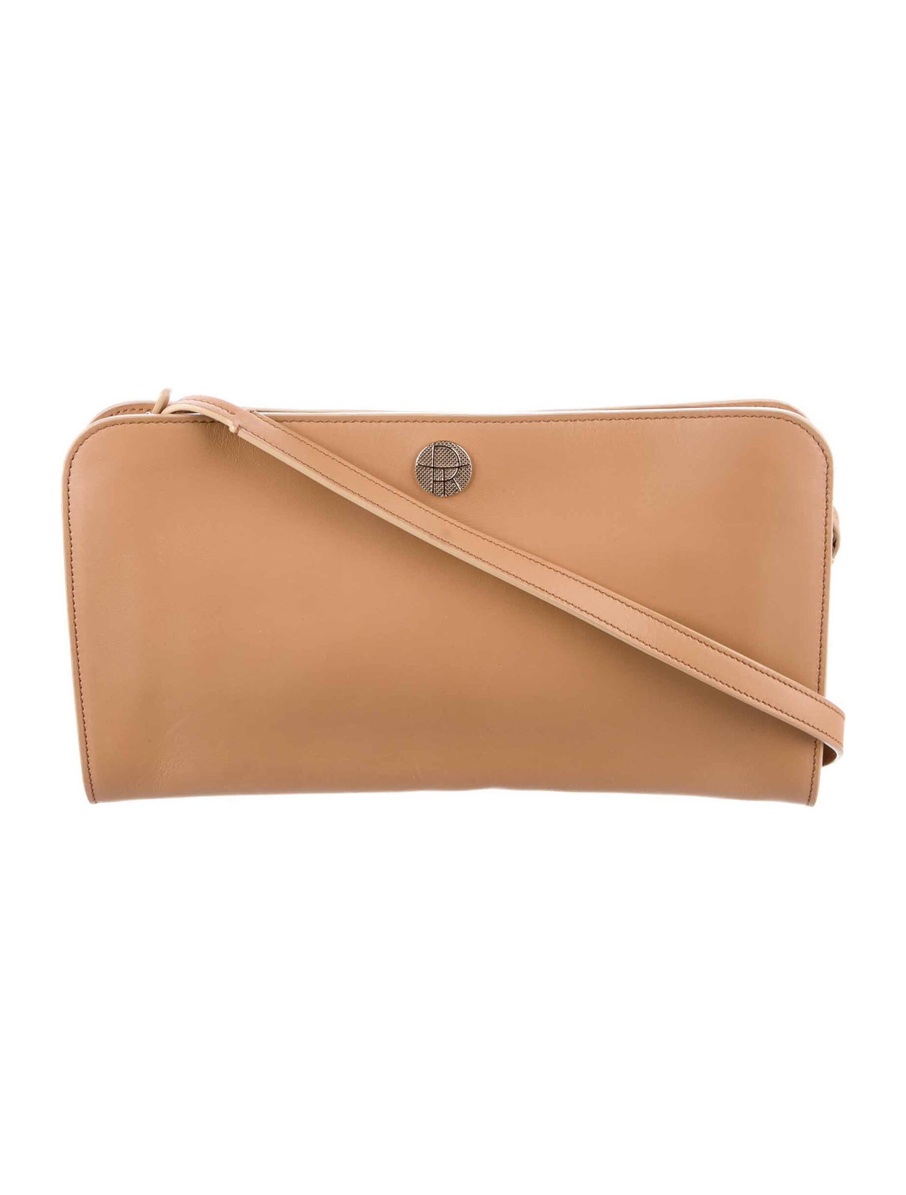 The Row Leather Shoulder Bag - Neutrals Shoulder Bags, Handbags