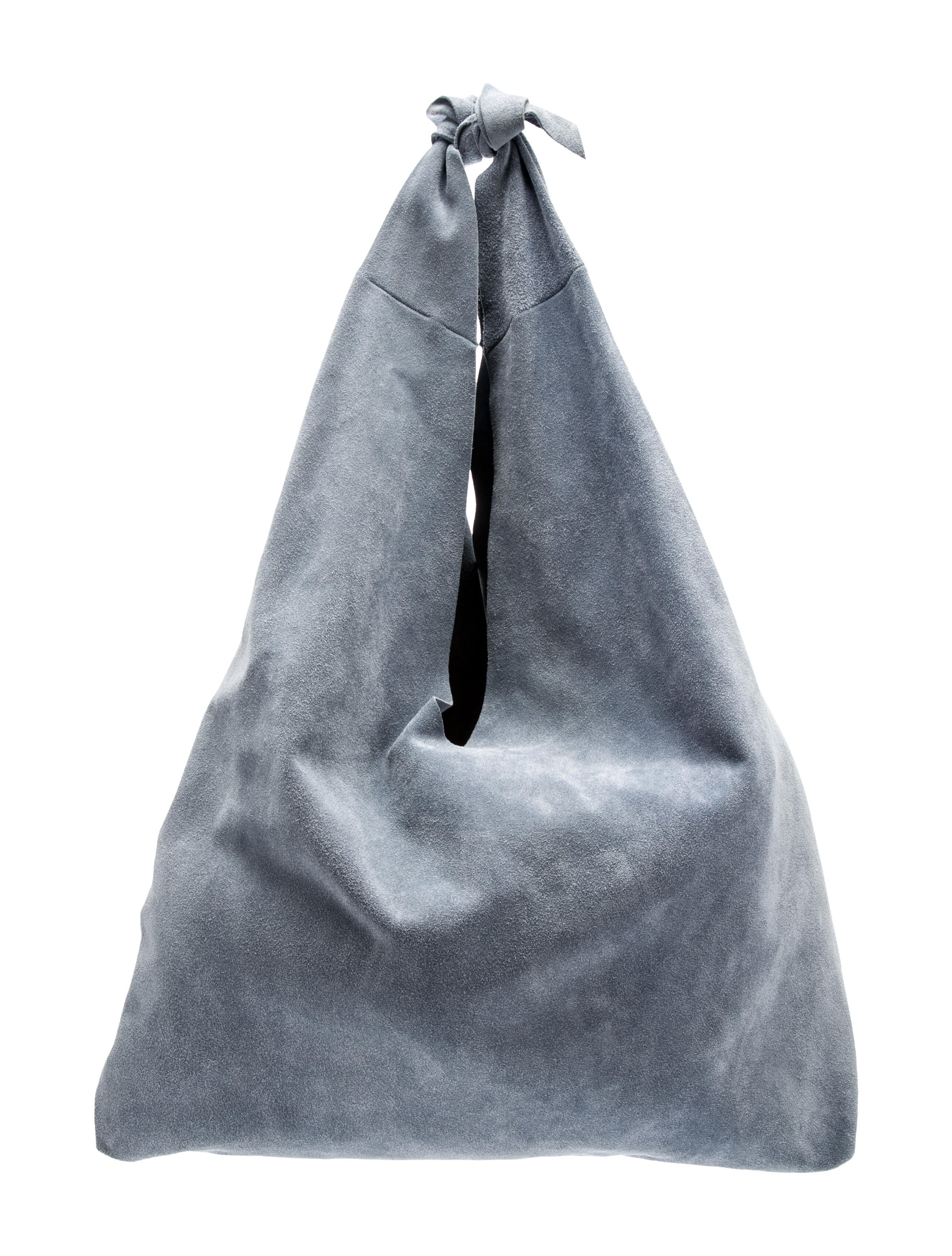The Row Suede Bindle Bag