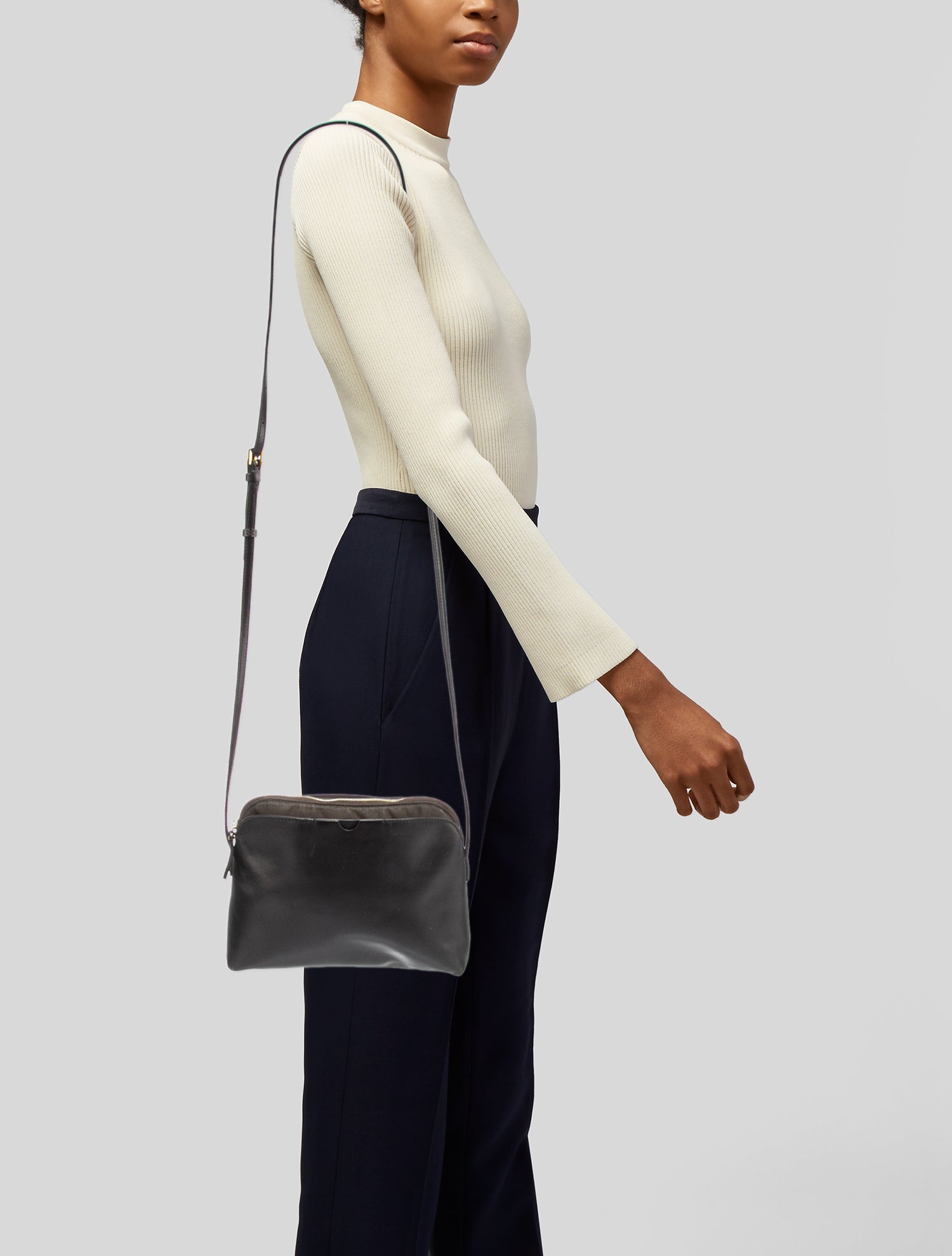 The Row MultiPouch Crossbody Bag Black Crossbody Bags, Handbags