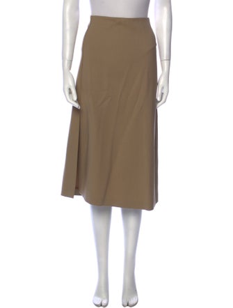 The Row Virgin Wool Midi Length Skirt